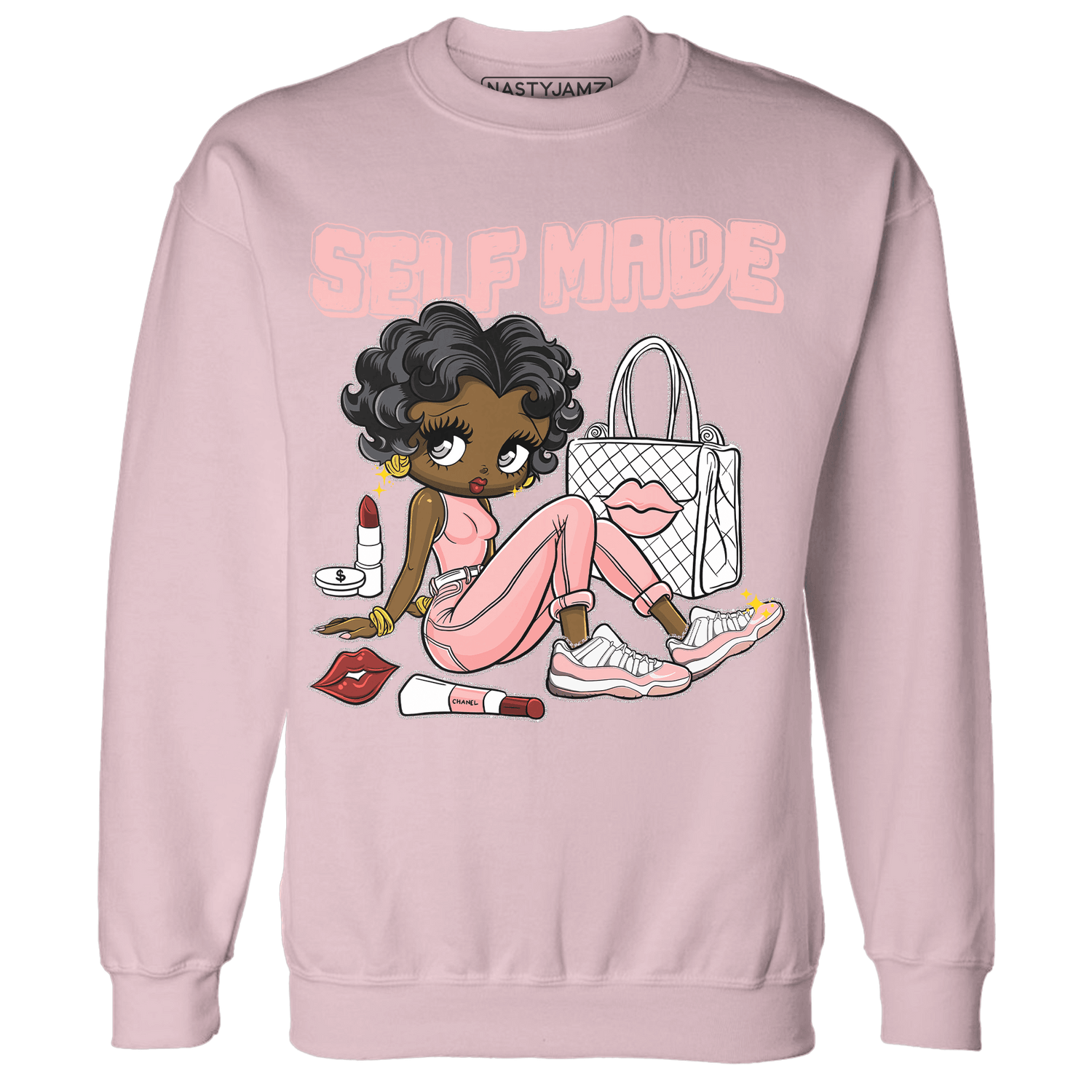 Low Legend Pink 11s Sweatshirt Match Sneaker Girl Selfmade - NastyJamz