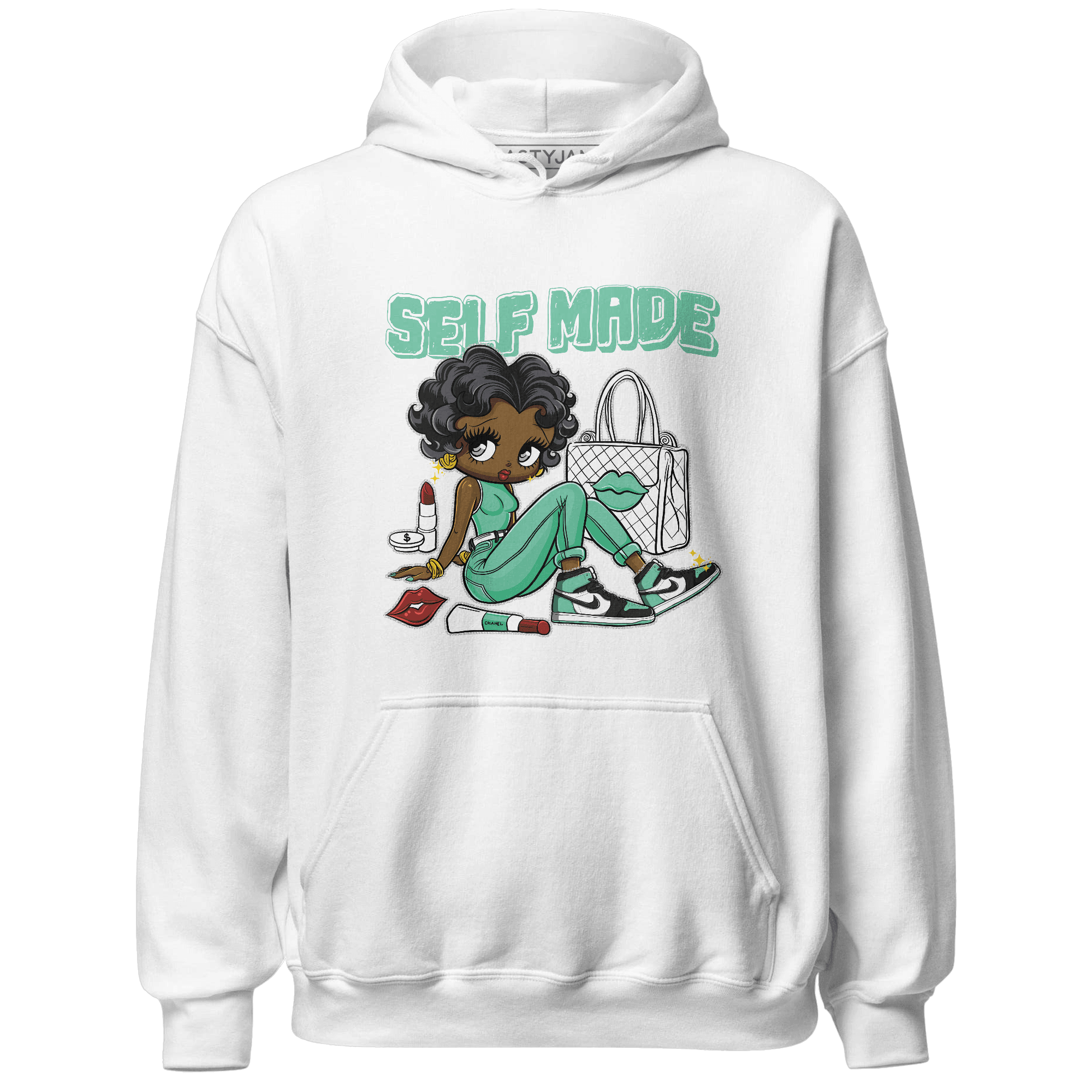 High OG Green Glow 1s Hoodie Match Sneaker Girl Selfmade - NastyJamz