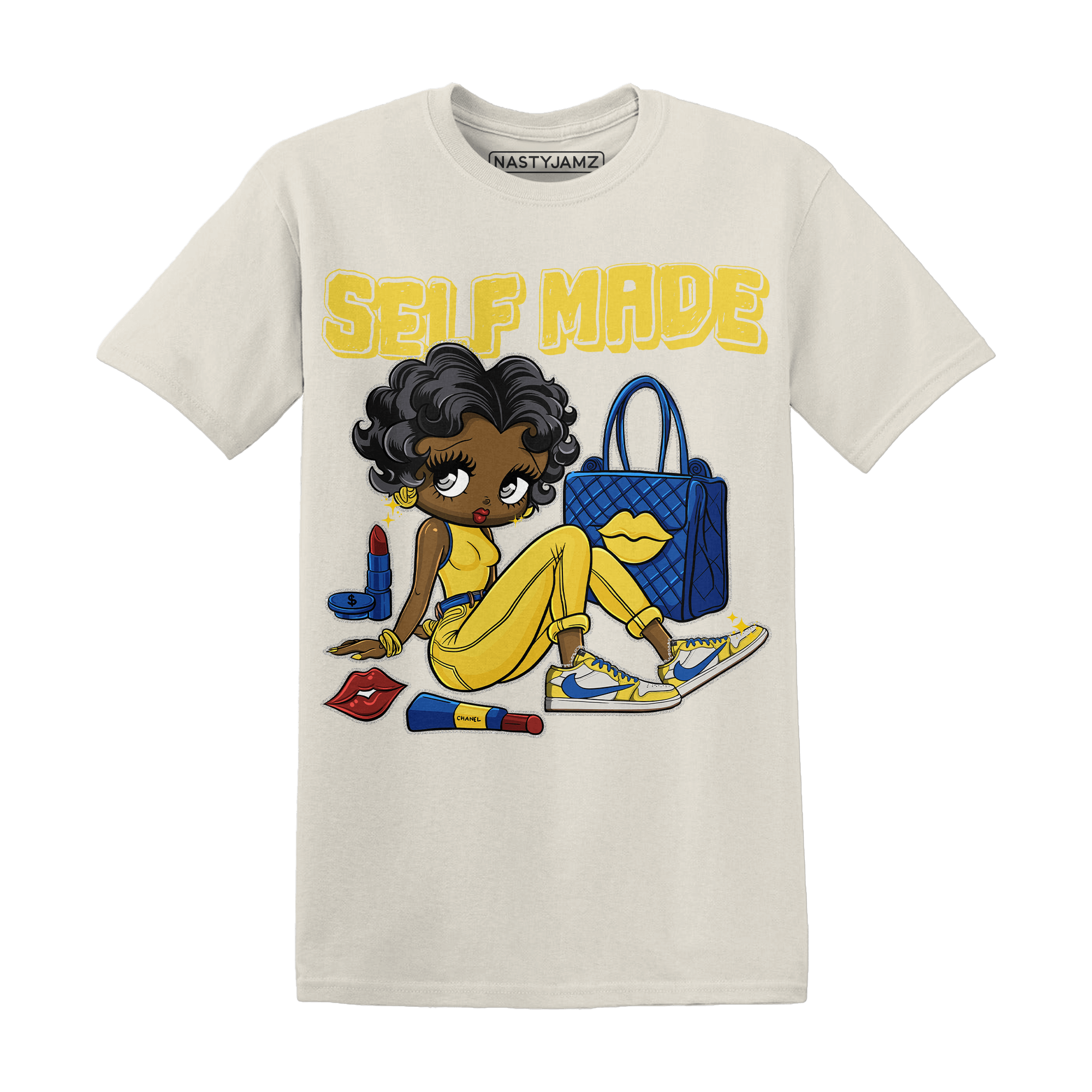 Low OG Canary TVSC 1s T Shirt Match Sneaker Girl Selfmade - NastyJamz