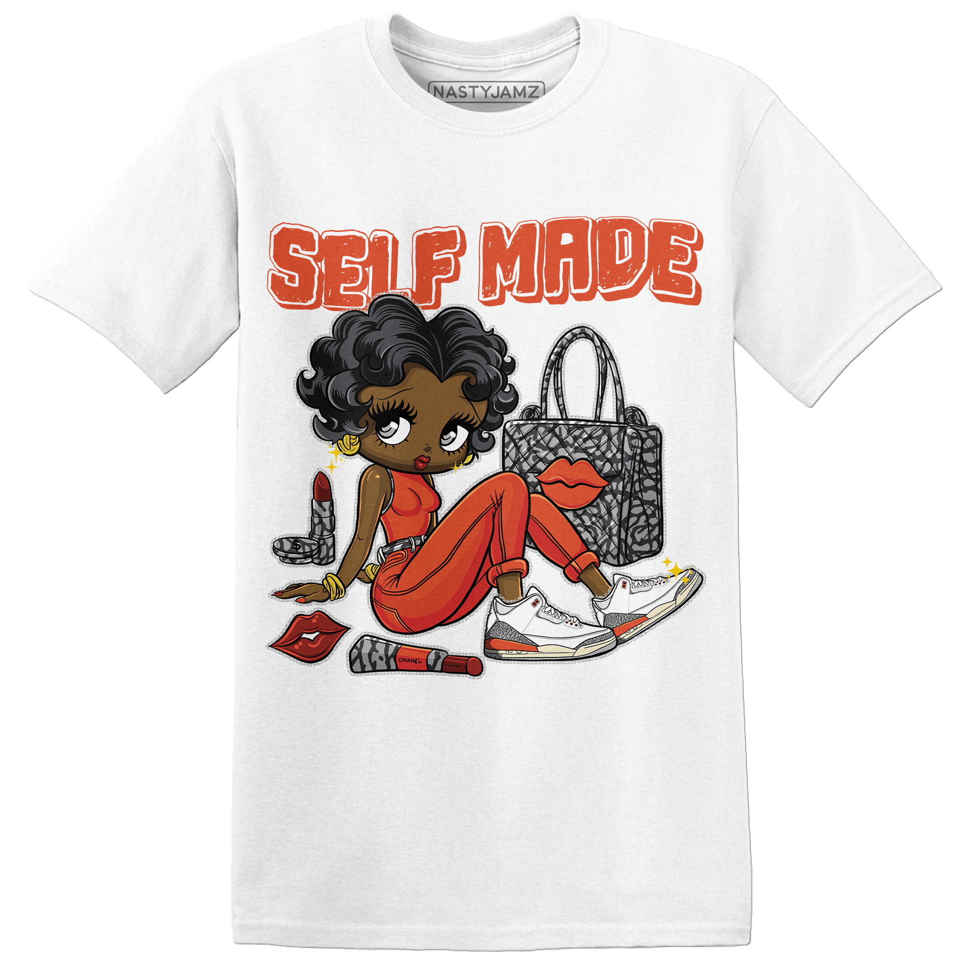 Georgia Peach 3s T Shirt Match Sneaker Girl Selfmade - NastyJamz