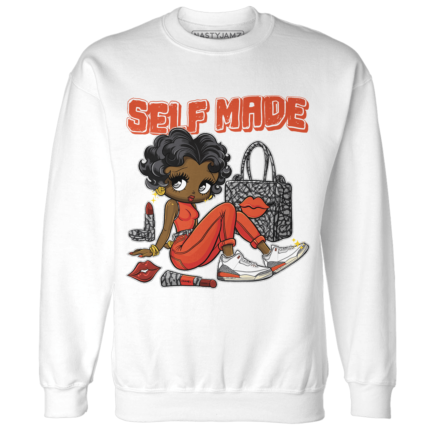 Georgia Peach 3s Sweatshirt Match Sneaker Girl Selfmade - NastyJamz