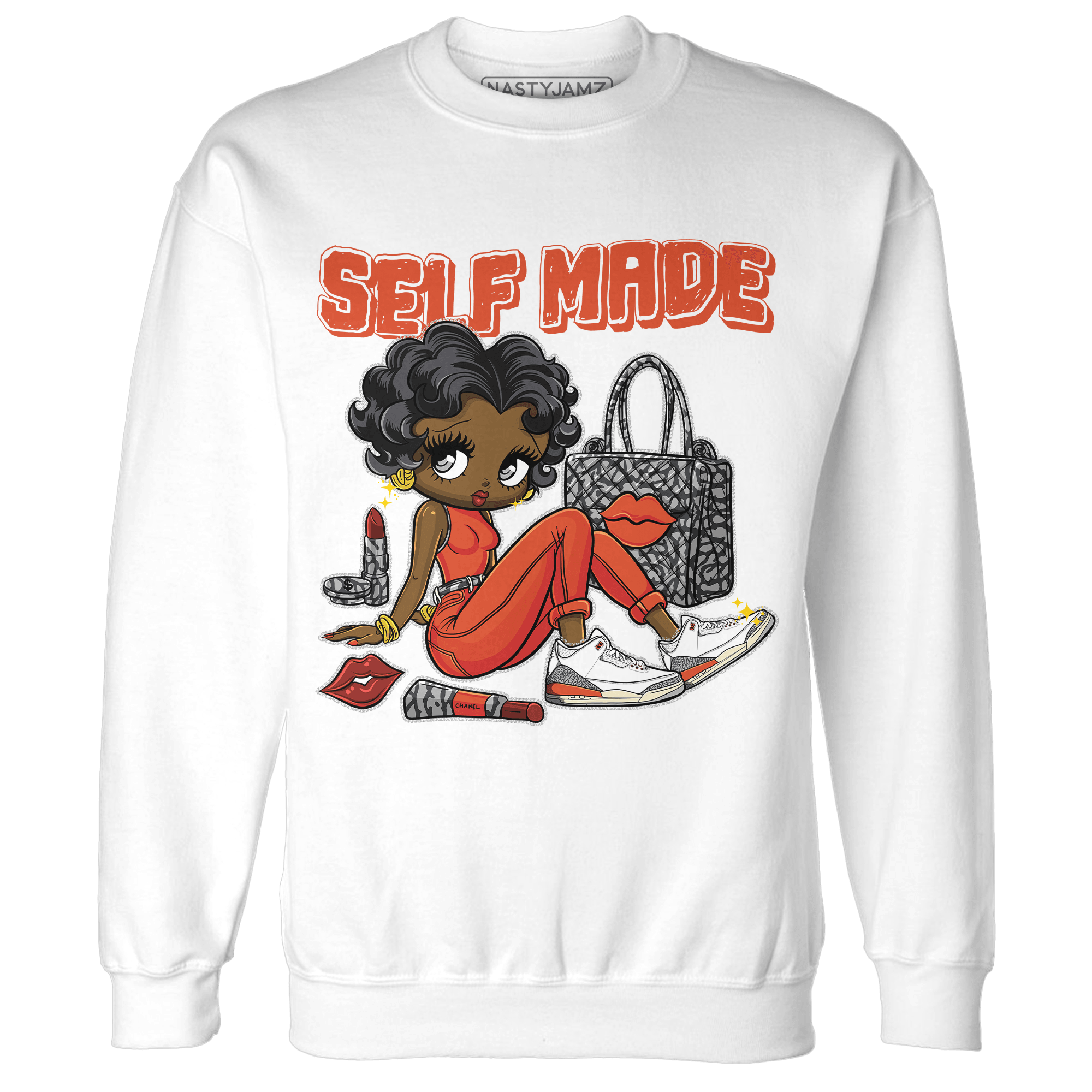 Georgia Peach 3s Sweatshirt Match Sneaker Girl Selfmade - NastyJamz