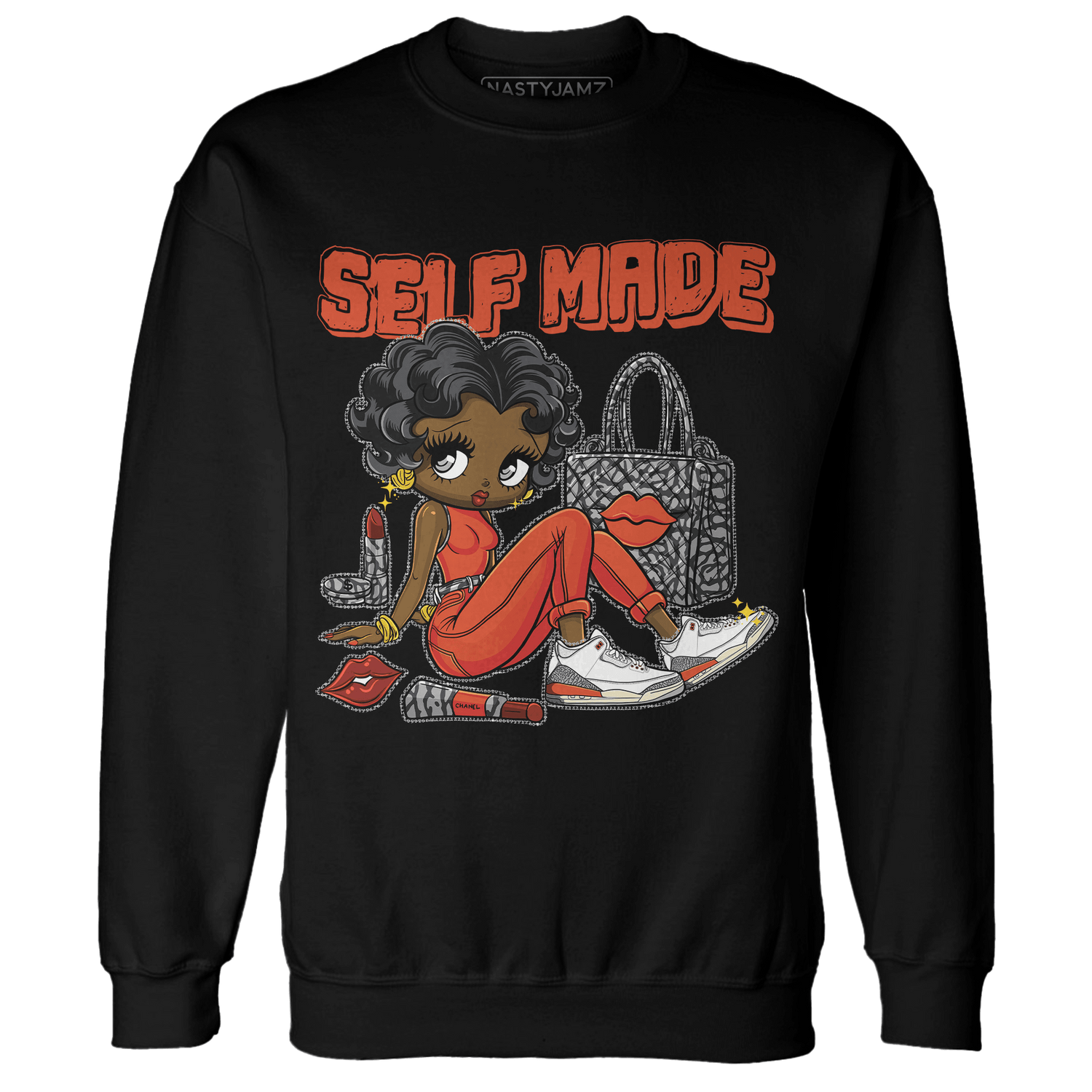 Georgia Peach 3s Sweatshirt Match Sneaker Girl Selfmade - NastyJamz