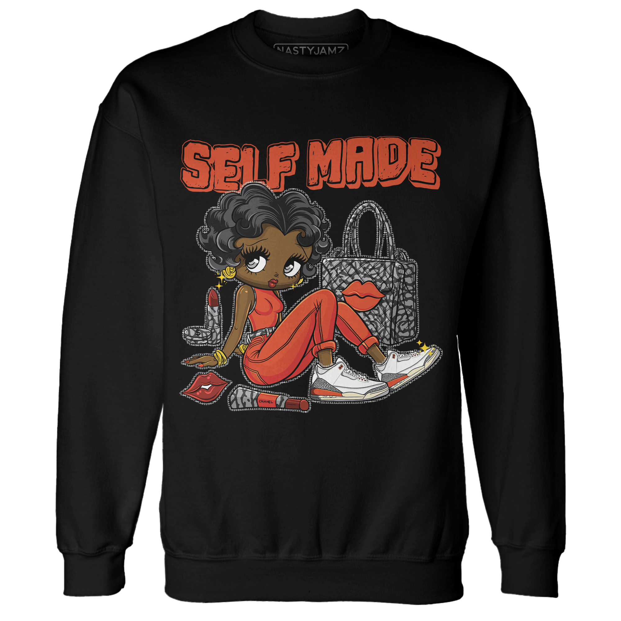 Georgia Peach 3s Sweatshirt Match Sneaker Girl Selfmade - NastyJamz