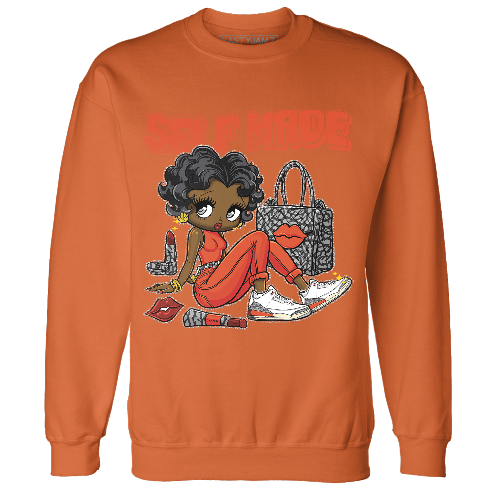Georgia Peach 3s Sweatshirt Match Sneaker Girl Selfmade - NastyJamz