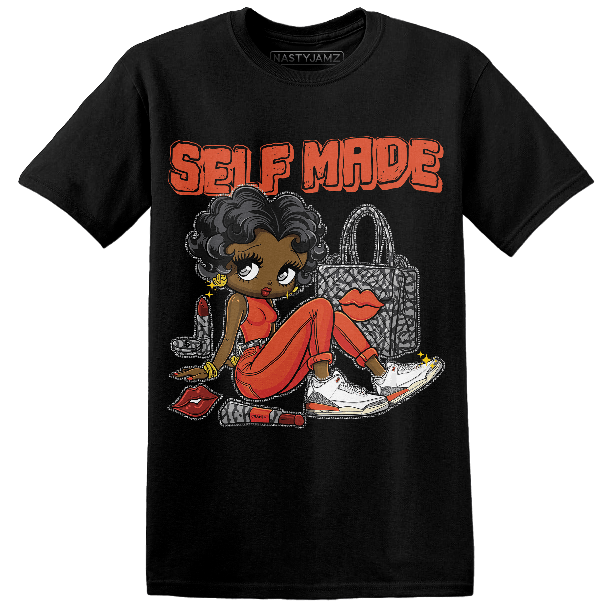 Georgia Peach 3s T Shirt Match Sneaker Girl Selfmade - NastyJamz
