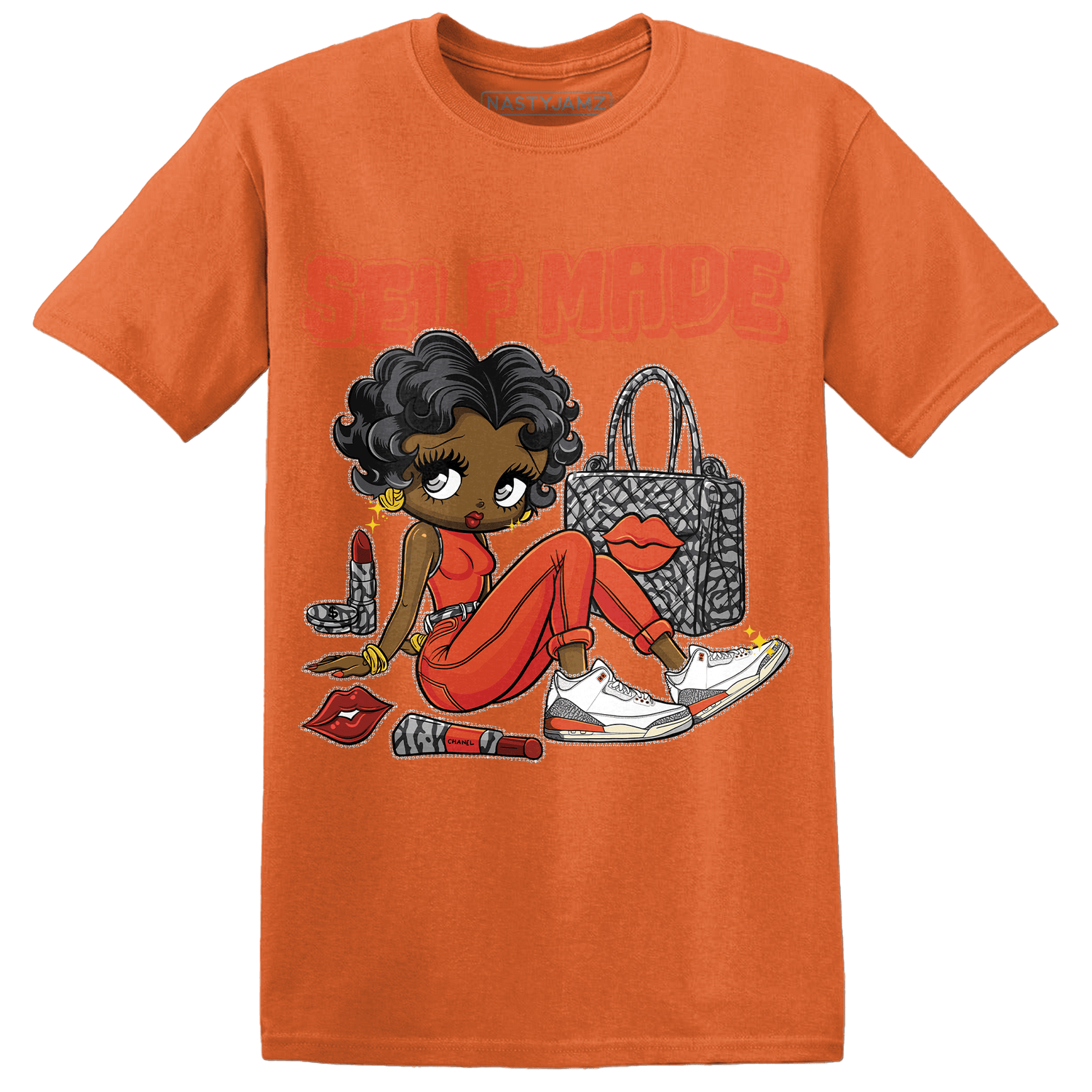 Georgia Peach 3s T Shirt Match Sneaker Girl Selfmade - NastyJamz