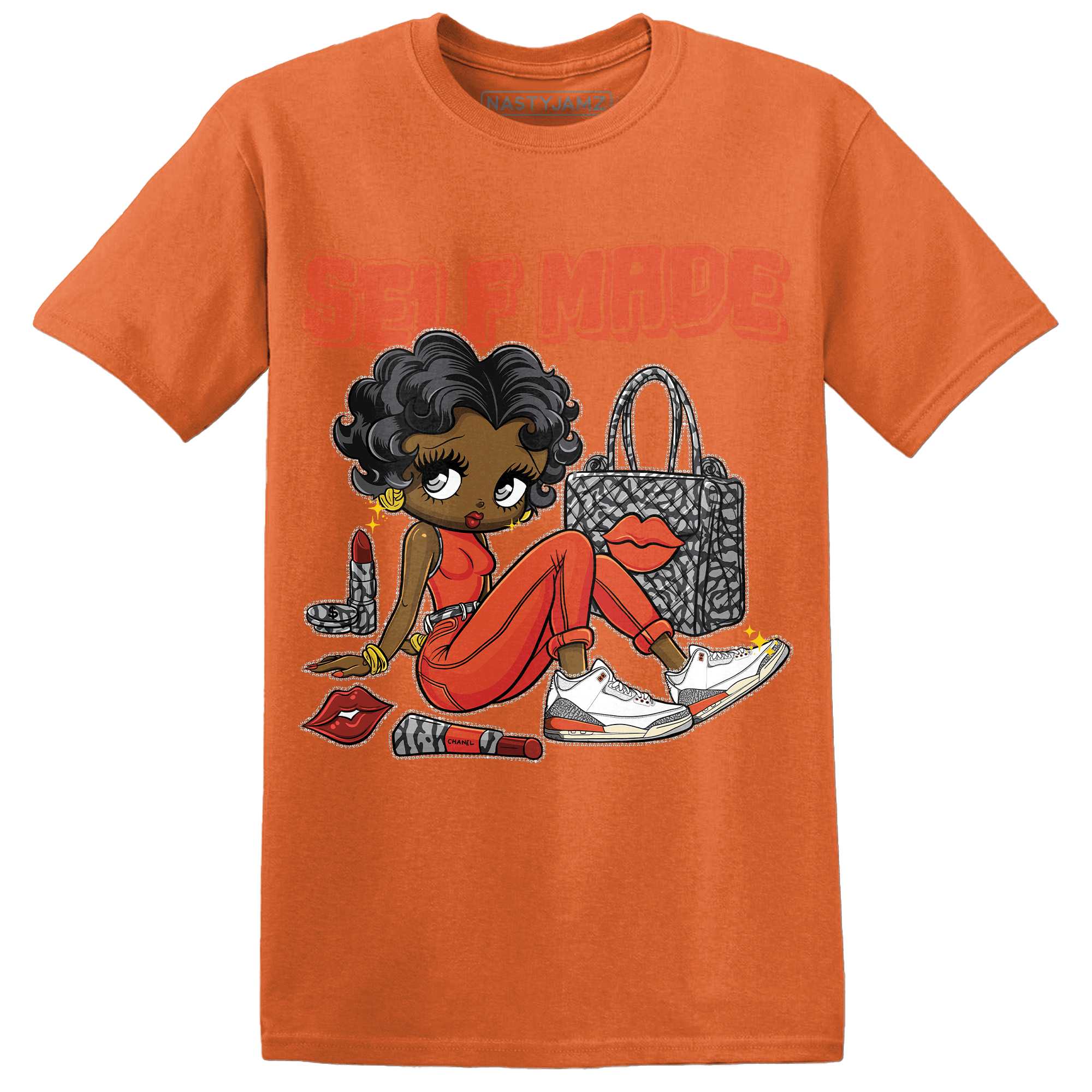 Georgia Peach 3s T Shirt Match Sneaker Girl Selfmade - NastyJamz