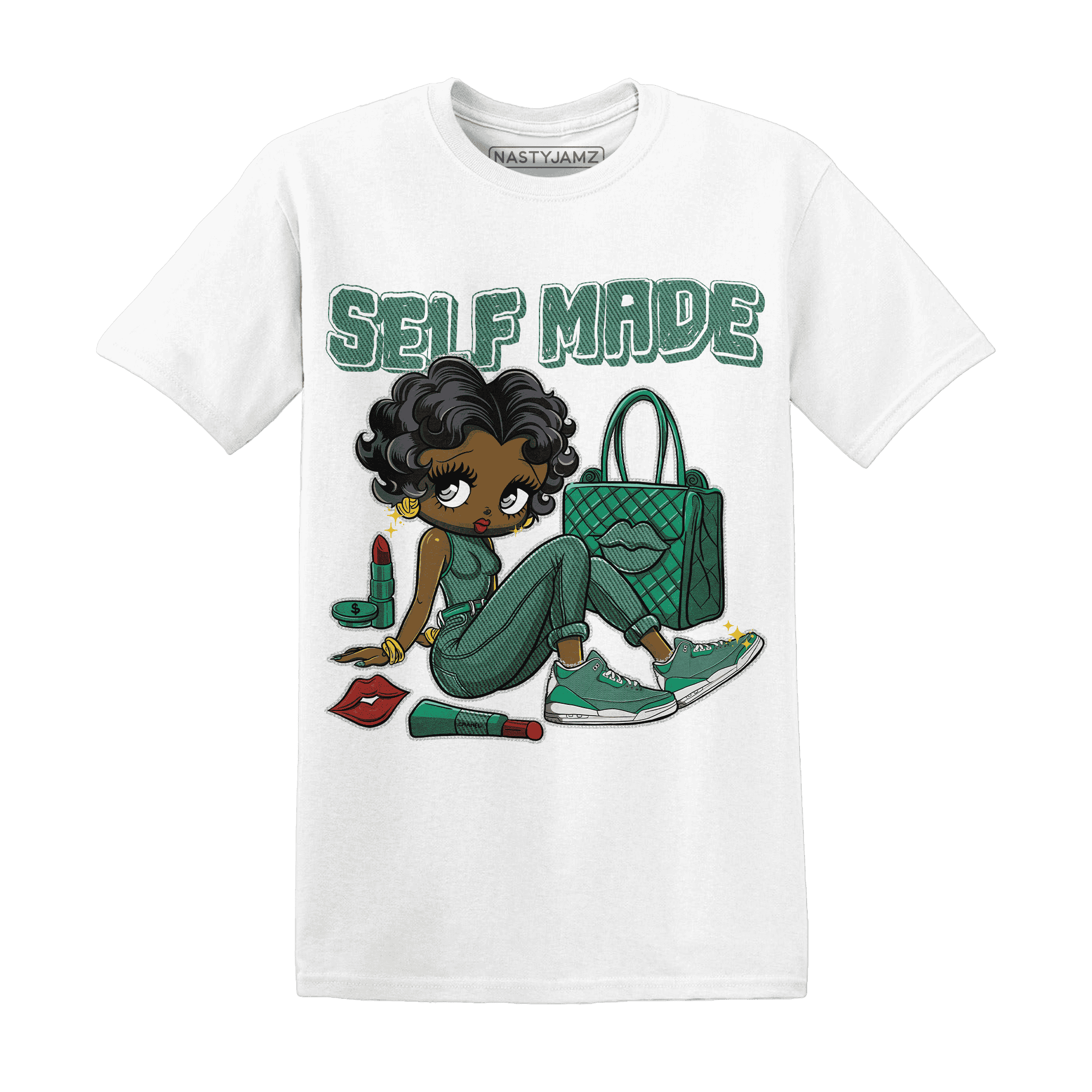 Nina CN Abney 3s T Shirt Match Sneaker Girl Selfmade - NastyJamz