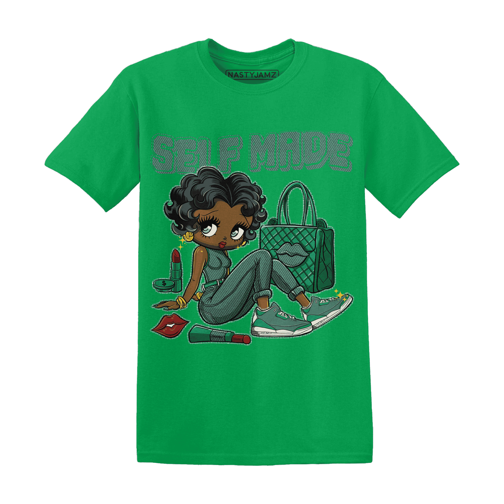 Nina CN Abney 3s T Shirt Match Sneaker Girl Selfmade - NastyJamz