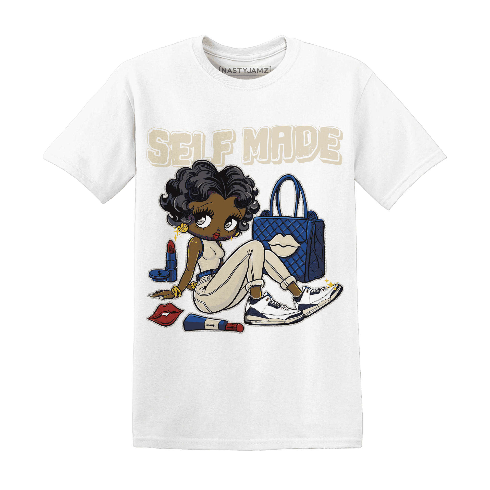 Quaiii 54 3s T Shirt Match Sneaker Girl Selfmade - NastyJamz
