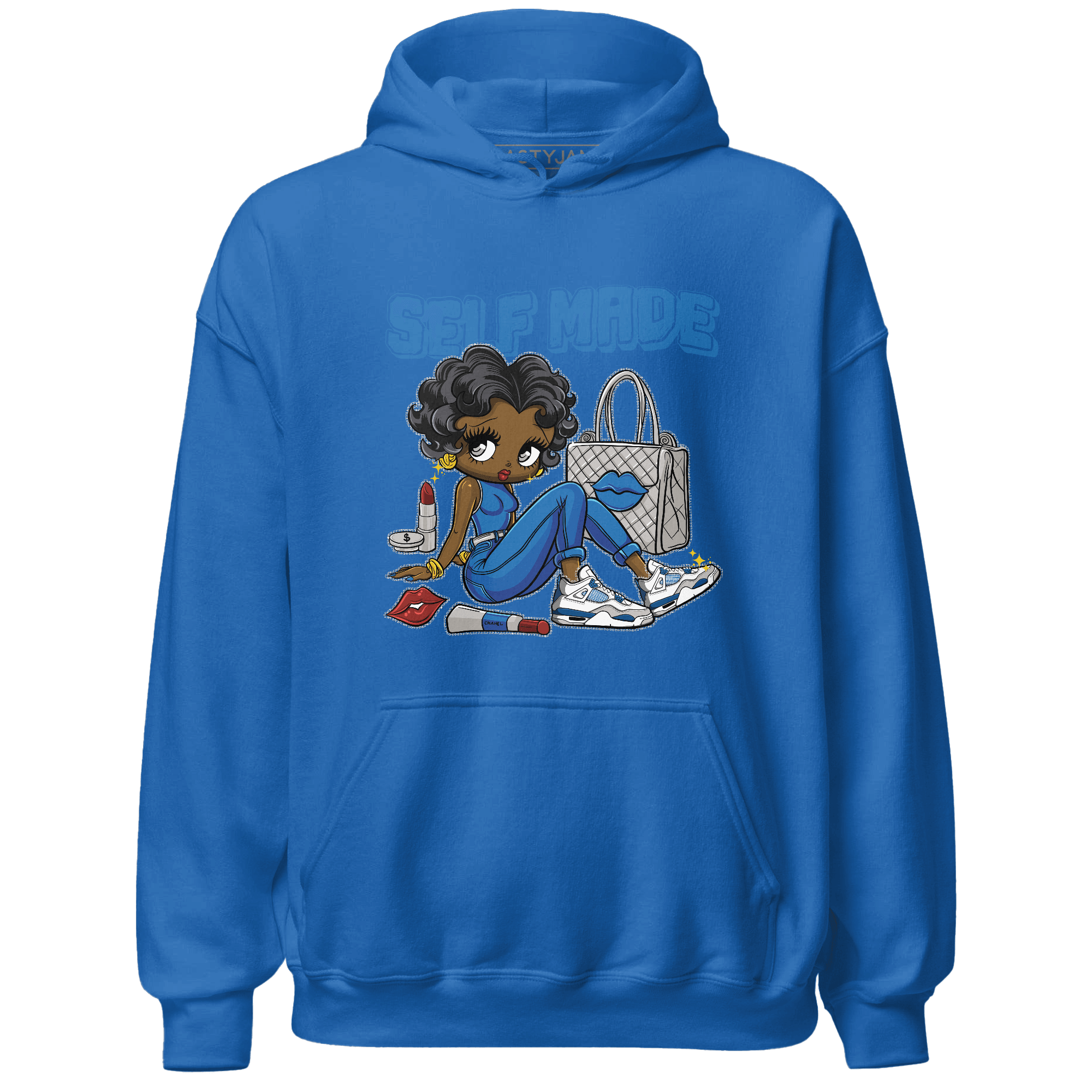 Industrial Blue 4s Hoodie Match Sneaker Girl Selfmade - NastyJamz