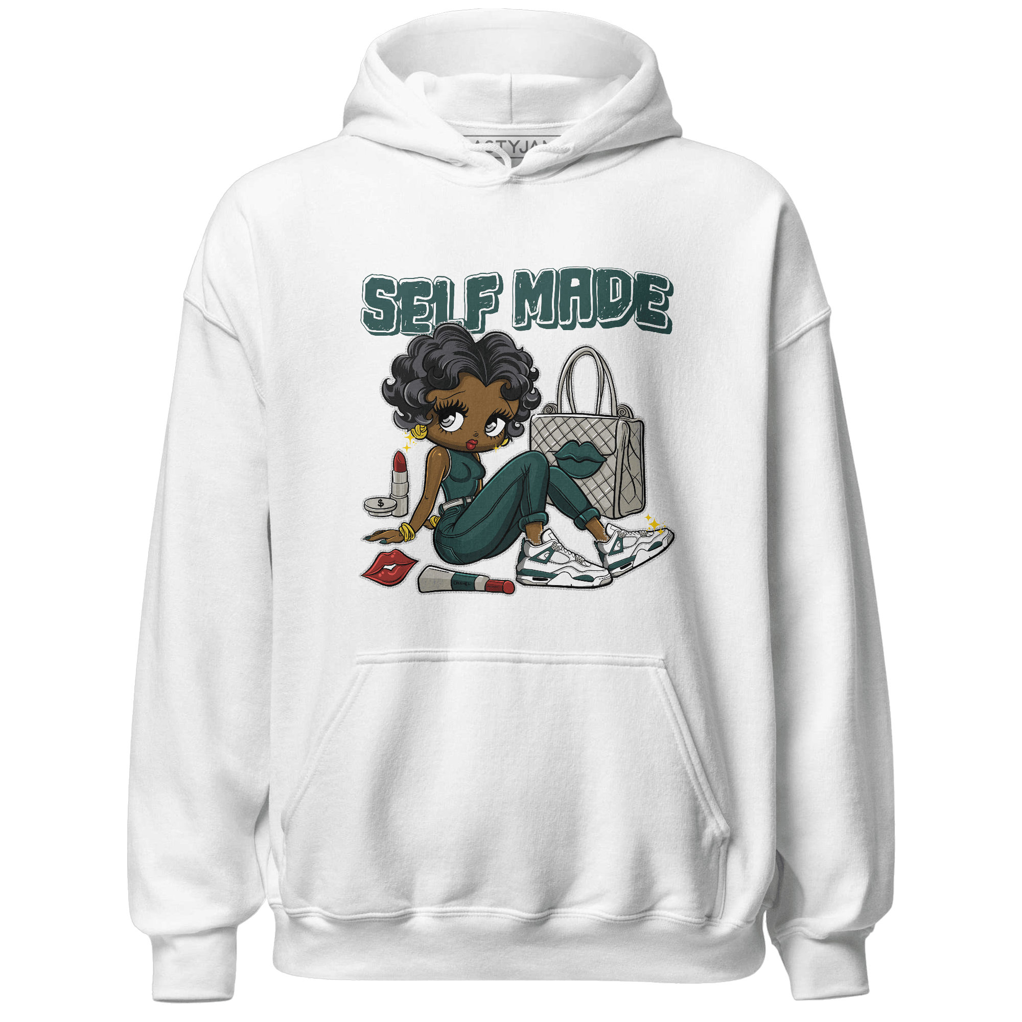 Oxidized Green 4s Hoodie Match Sneaker Girl Selfmade - NastyJamz