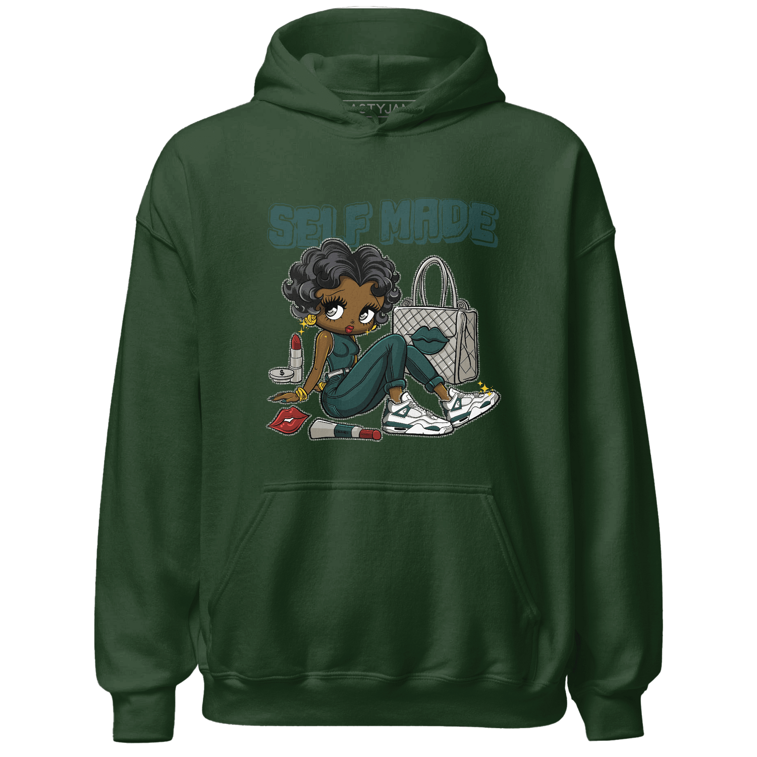 Oxidized Green 4s Hoodie Match Sneaker Girl Selfmade - NastyJamz