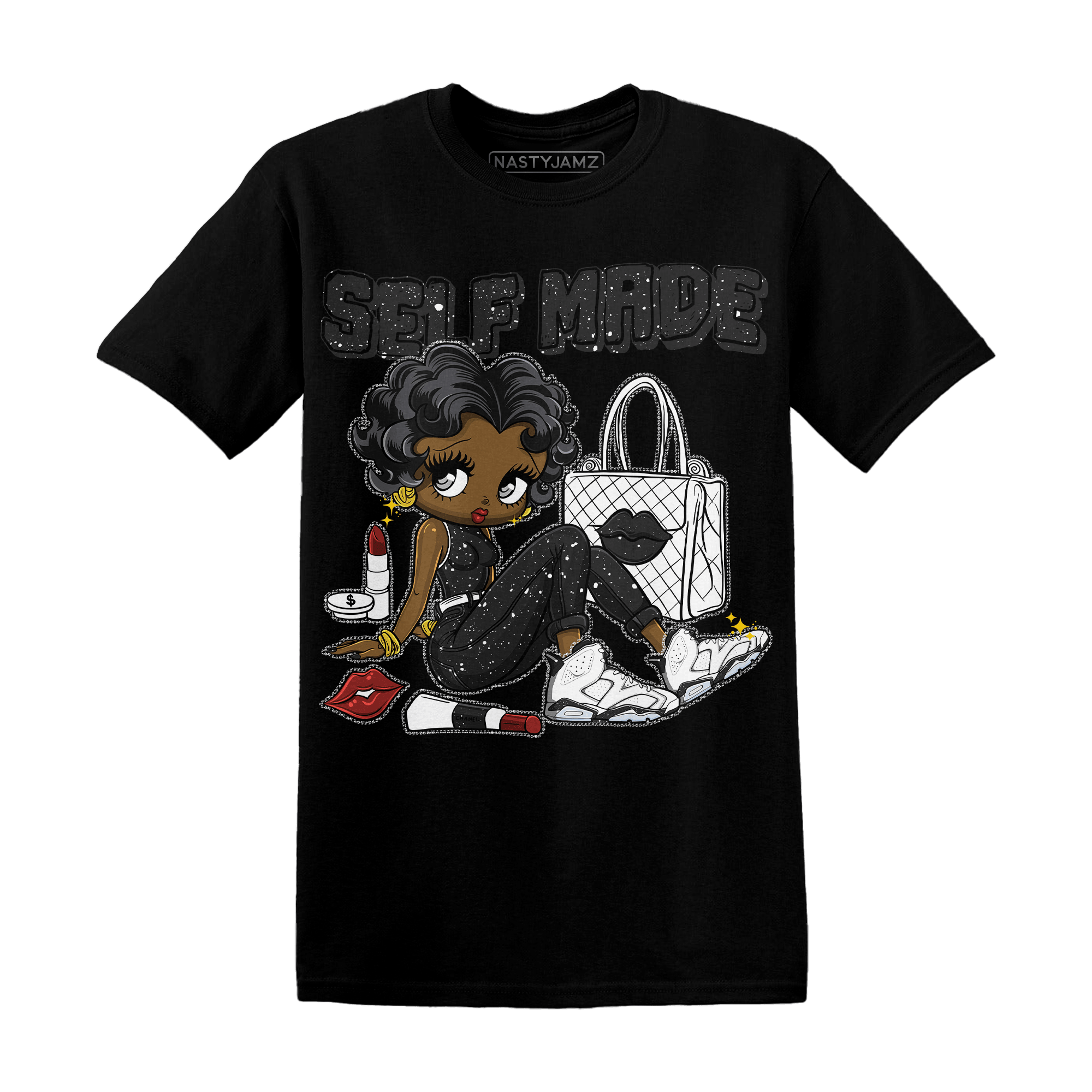 Reverse Oreo 6s T Shirt Match Sneaker Girl Selfmade - NastyJamz