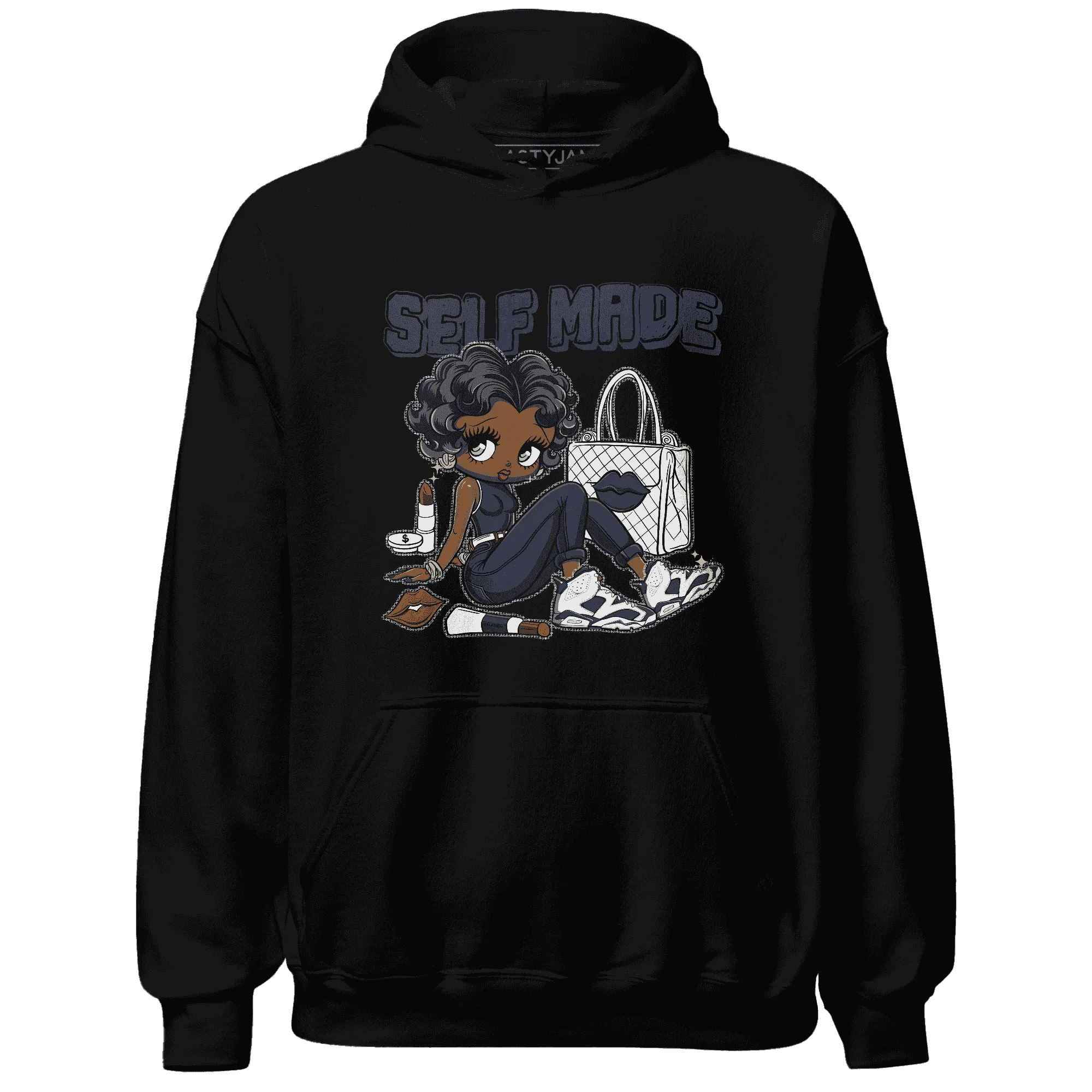 White-Navy-6s-Hoodie-Match-Sneaker-Girl-Selfmade