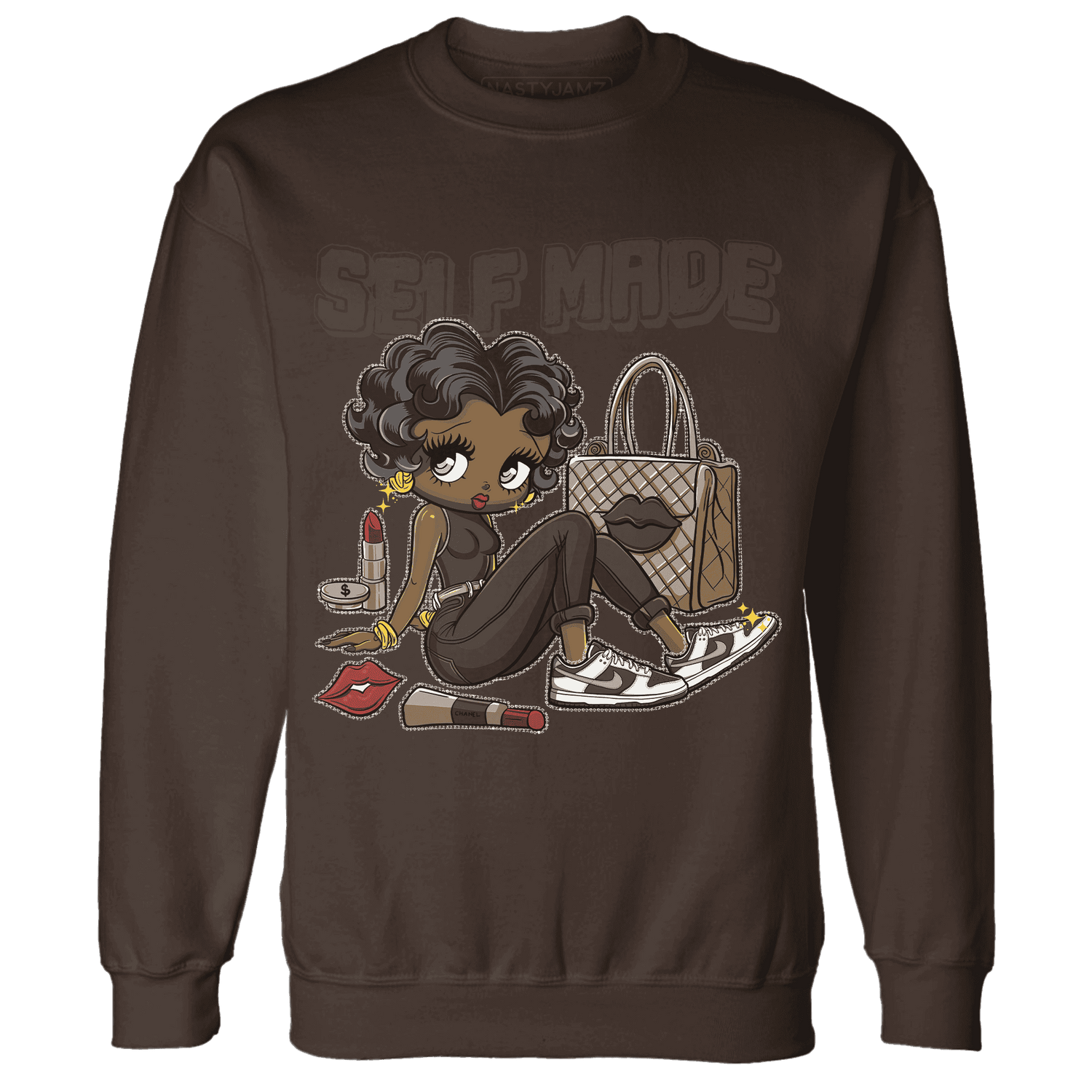 Dunk Low Baroque Brown Sweatshirt Match Sneaker Girl Selfmade - NastyJamz