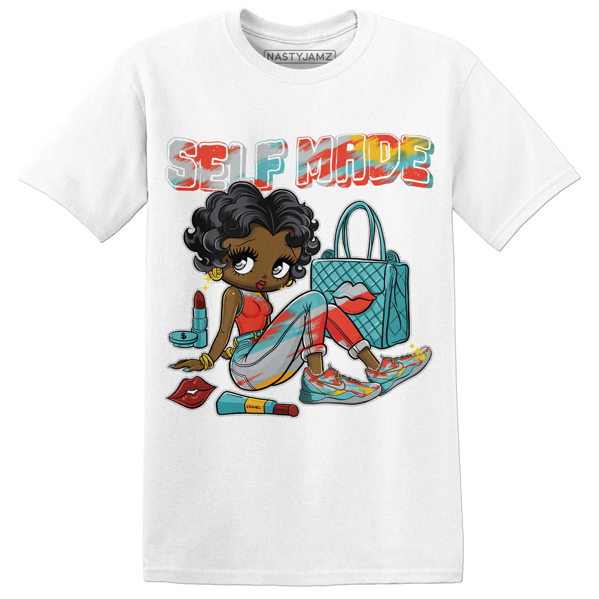 KB 8 Protro Venice Beach T Shirt Match Sneaker Girl Selfmade - NastyJamz