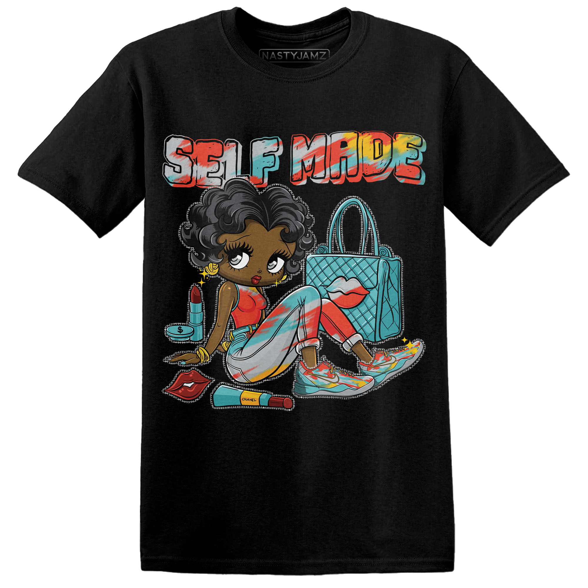 KB 8 Protro Venice Beach T Shirt Match Sneaker Girl Selfmade - NastyJamz
