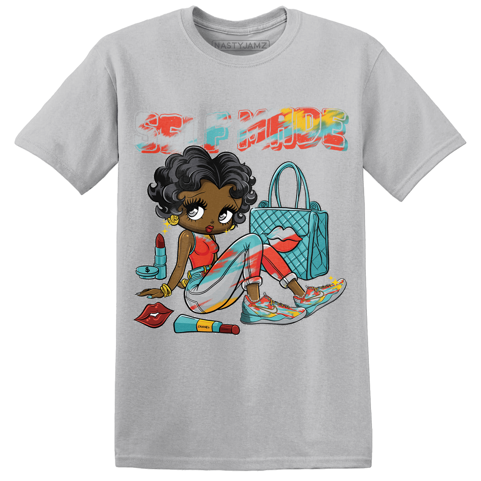 KB 8 Protro Venice Beach T Shirt Match Sneaker Girl Selfmade - NastyJamz