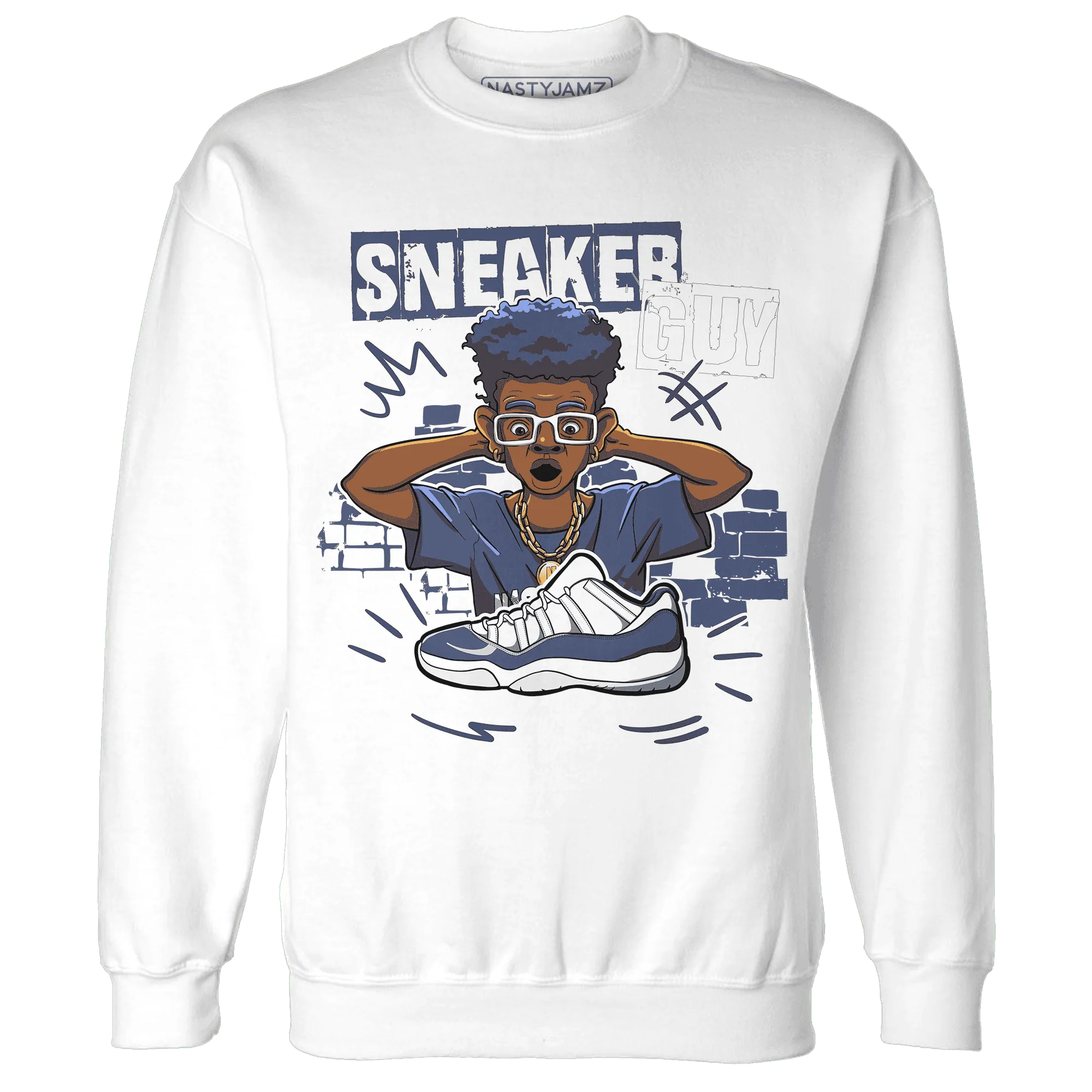 NastyJamz-Low-Diffused-Blue-11s-Sweatshirt-Match-Sneaker-Guy-Collector