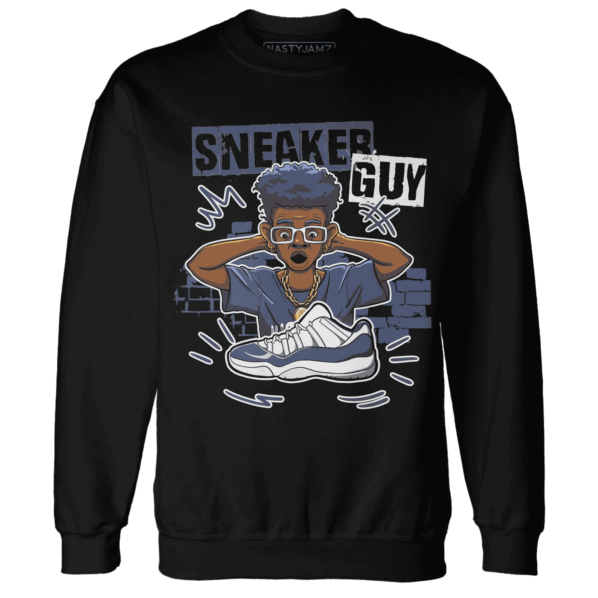 NastyJamz-Low-Diffused-Blue-11s-Sweatshirt-Match-Sneaker-Guy-Collector