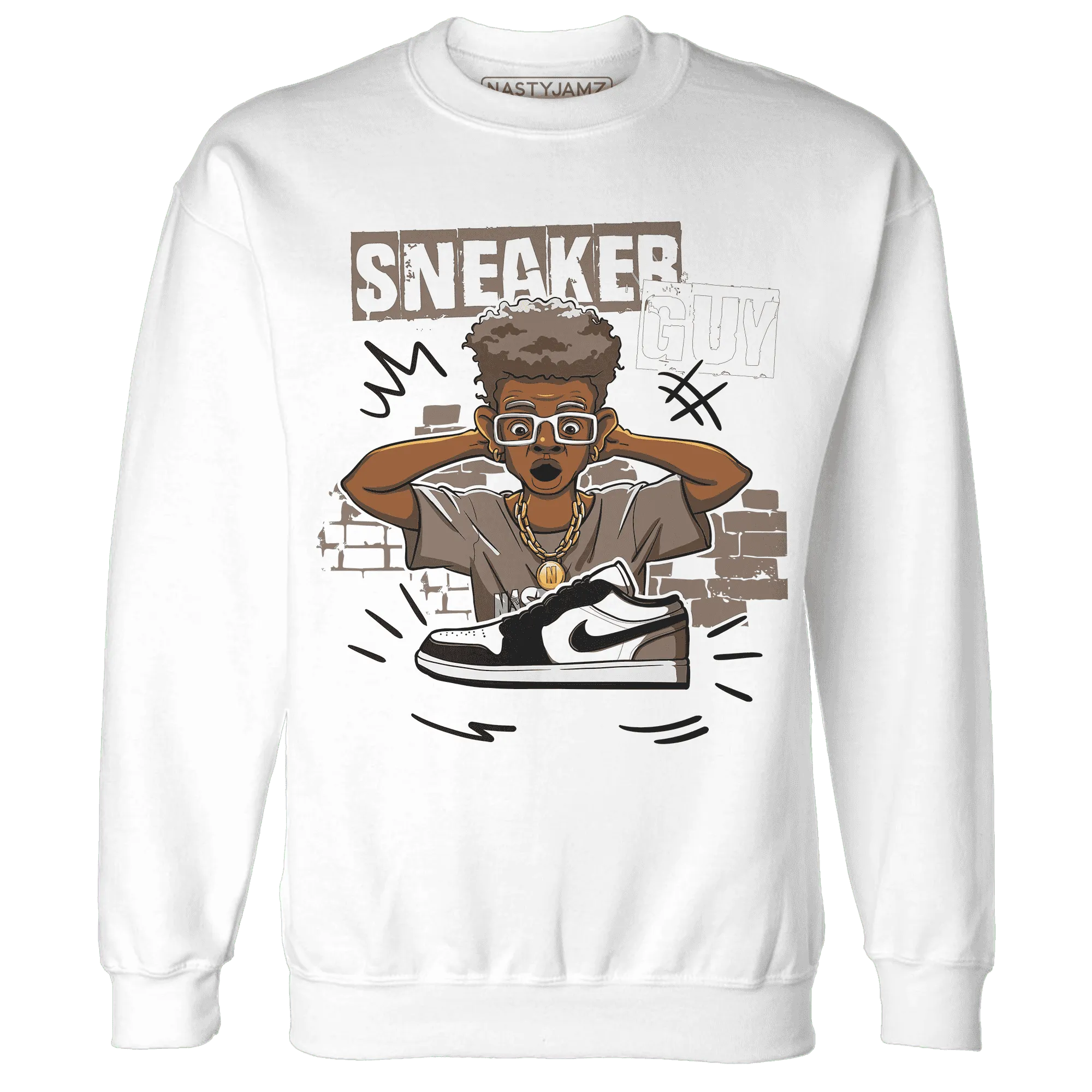 NastyJamz-Low-Mocha-1s-Sweatshirt-Match-Sneaker-Guy-Collector