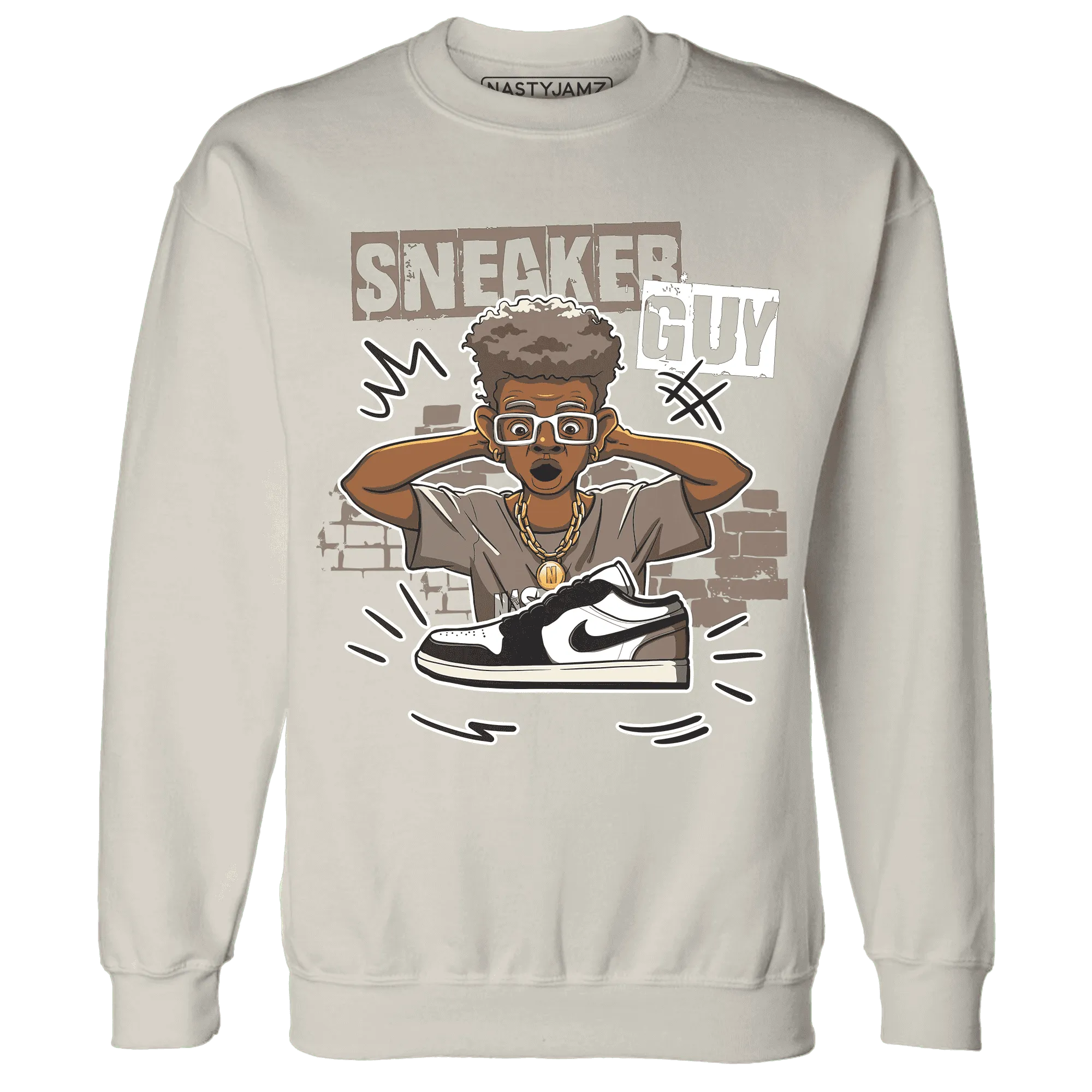 NastyJamz-Low-Mocha-1s-Sweatshirt-Match-Sneaker-Guy-Collector