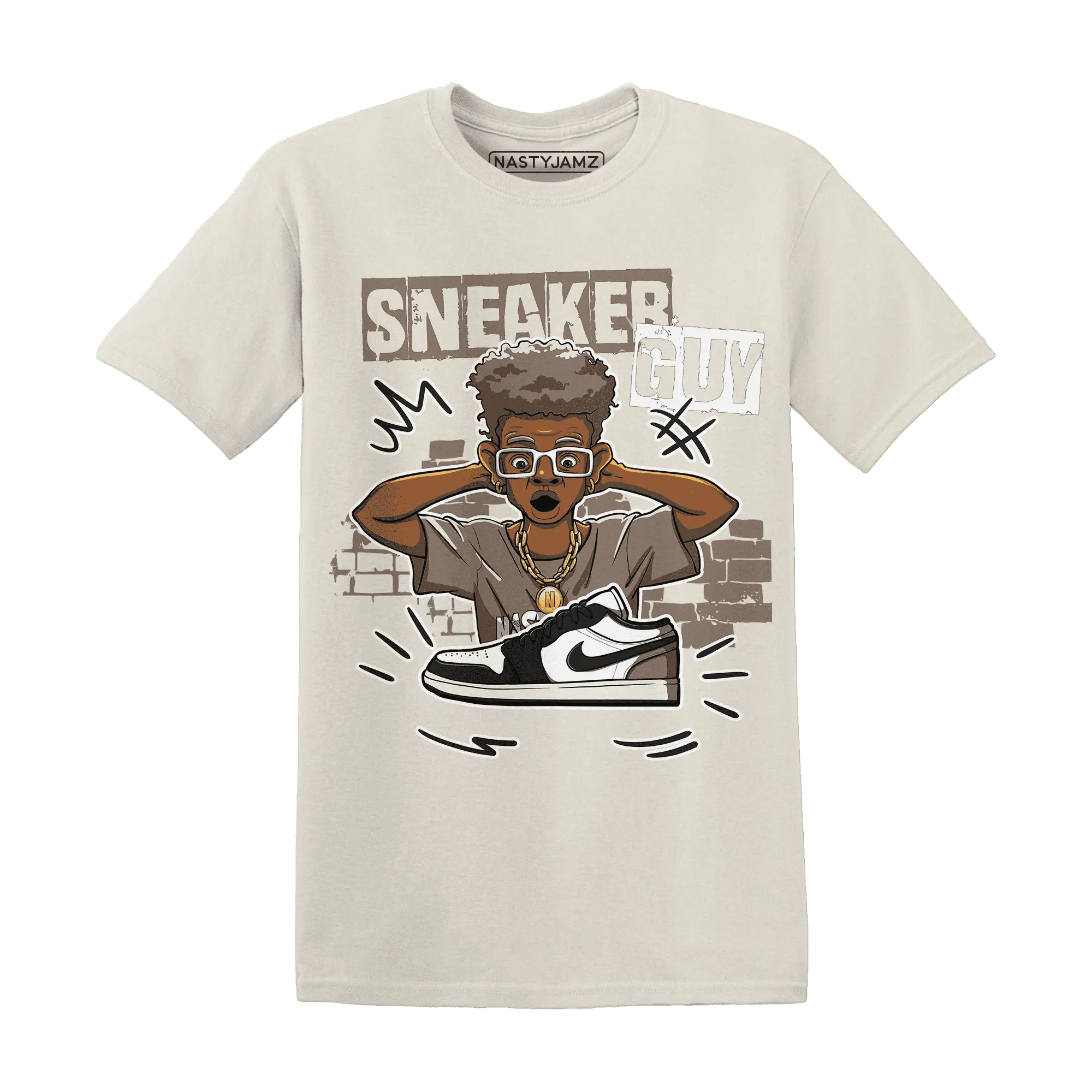 NastyJamz-Low-Mocha-1s-T-Shirt-Match-Sneaker-Guy-Collector