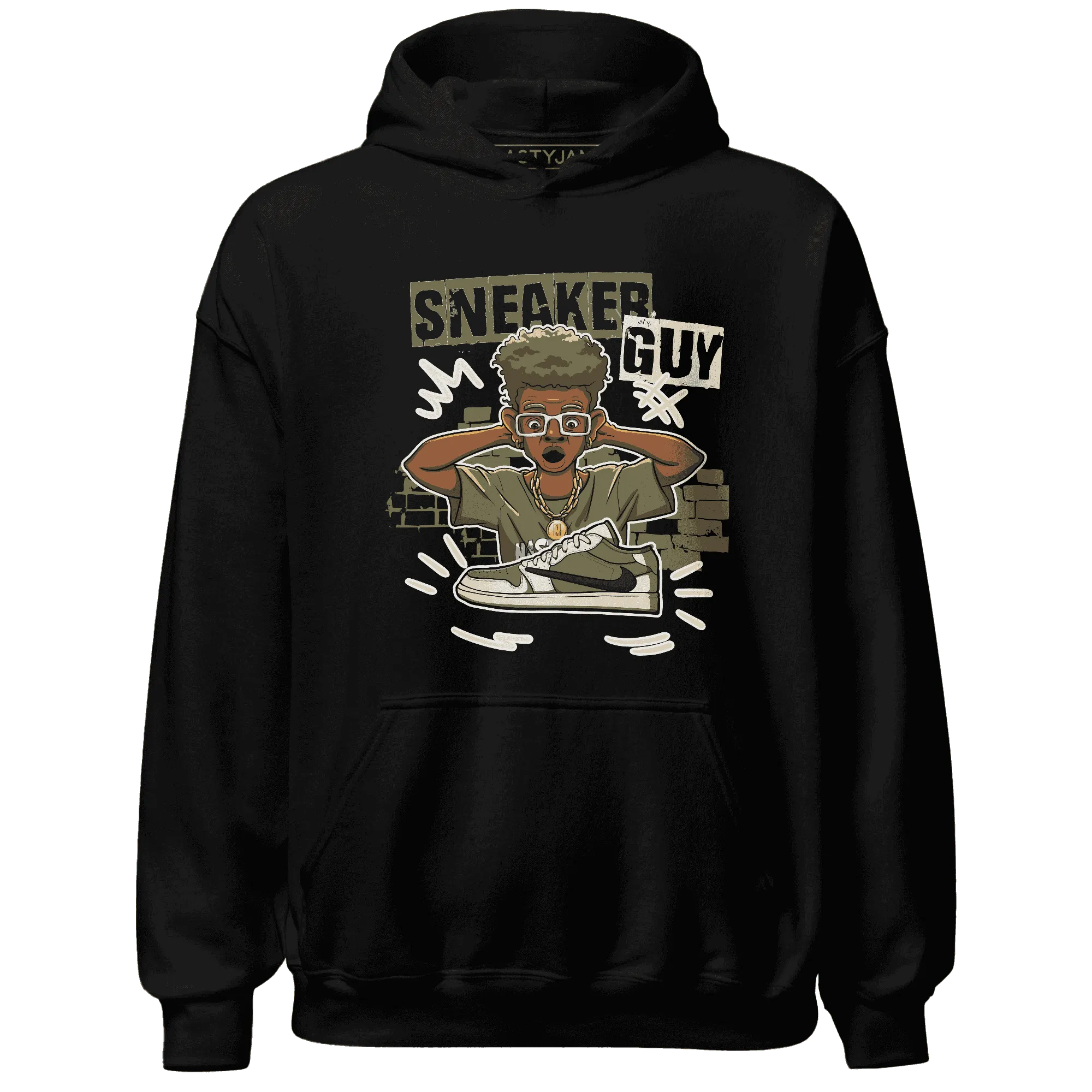 NastyJamz-Medium-Olive-1s-Hoodie-Match-Sneaker-Guy-Collector