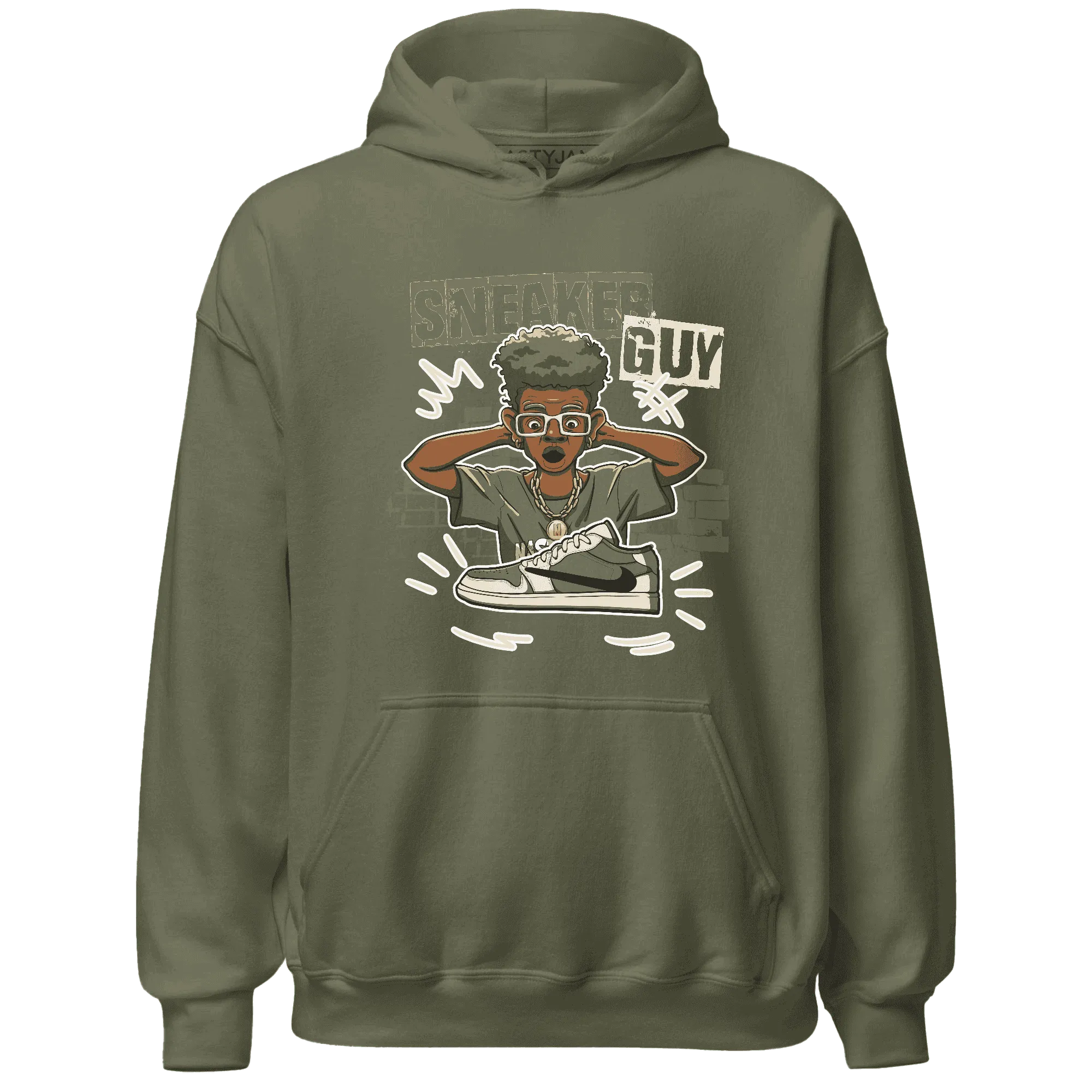 NastyJamz-Medium-Olive-1s-Hoodie-Match-Sneaker-Guy-Collector