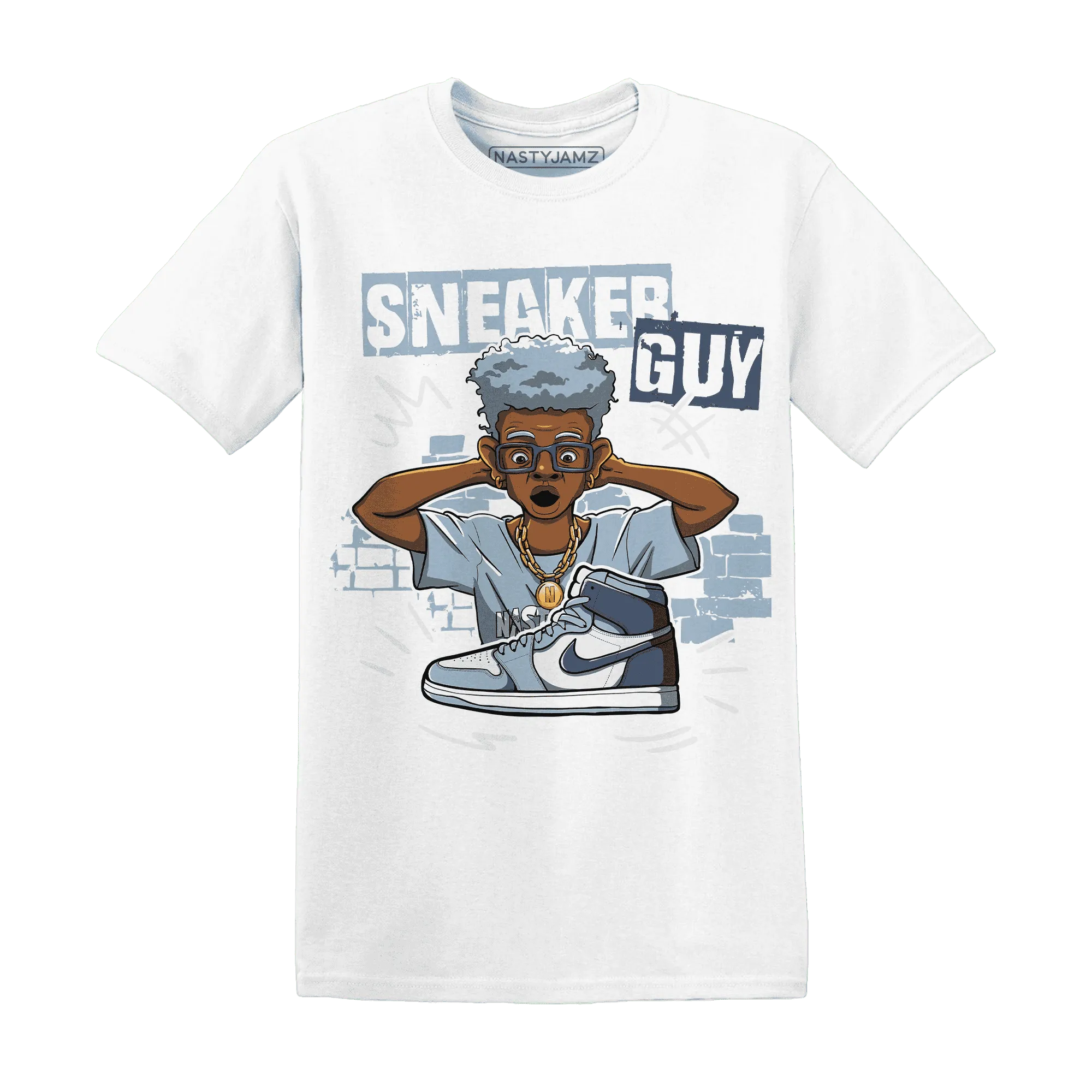 NastyJamz-Mid-Diffused-Blue-Grey-1s-T-Shirt-Match-Sneaker-Guy-Collector