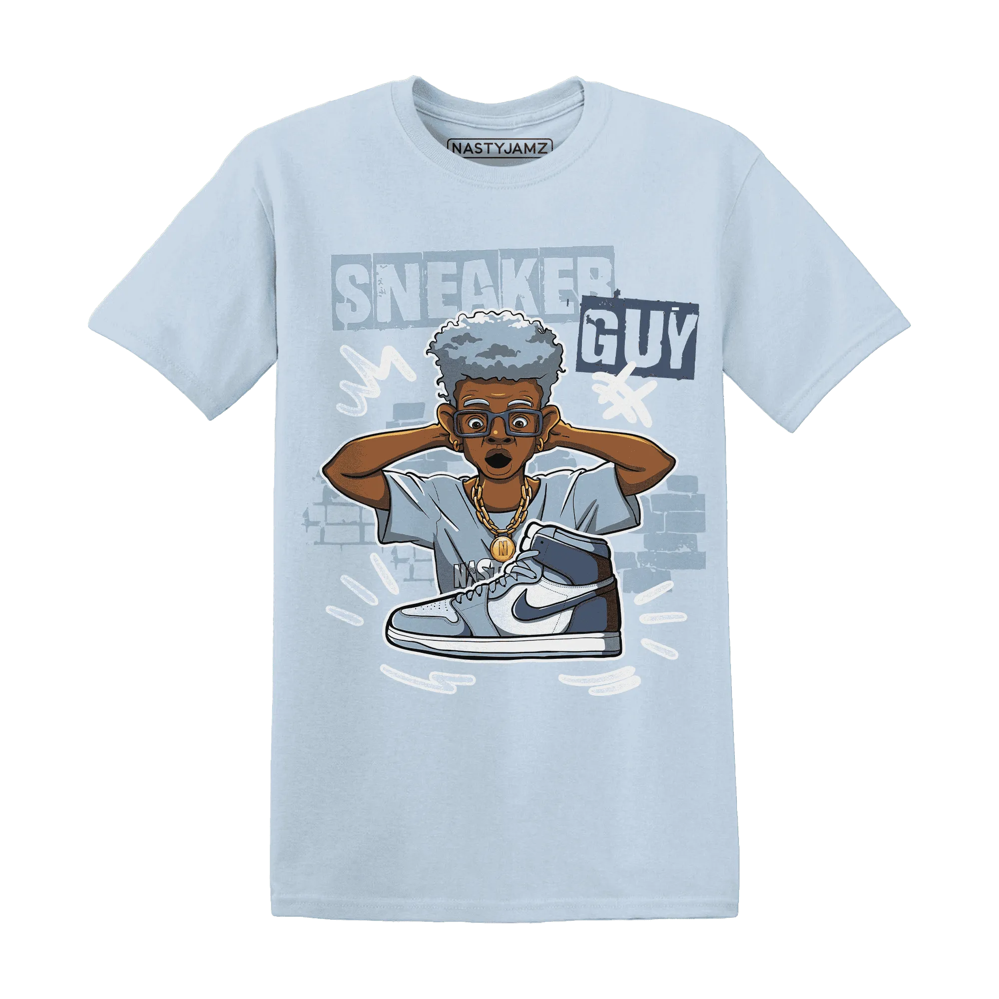 NastyJamz-Mid-Diffused-Blue-Grey-1s-T-Shirt-Match-Sneaker-Guy-Collector