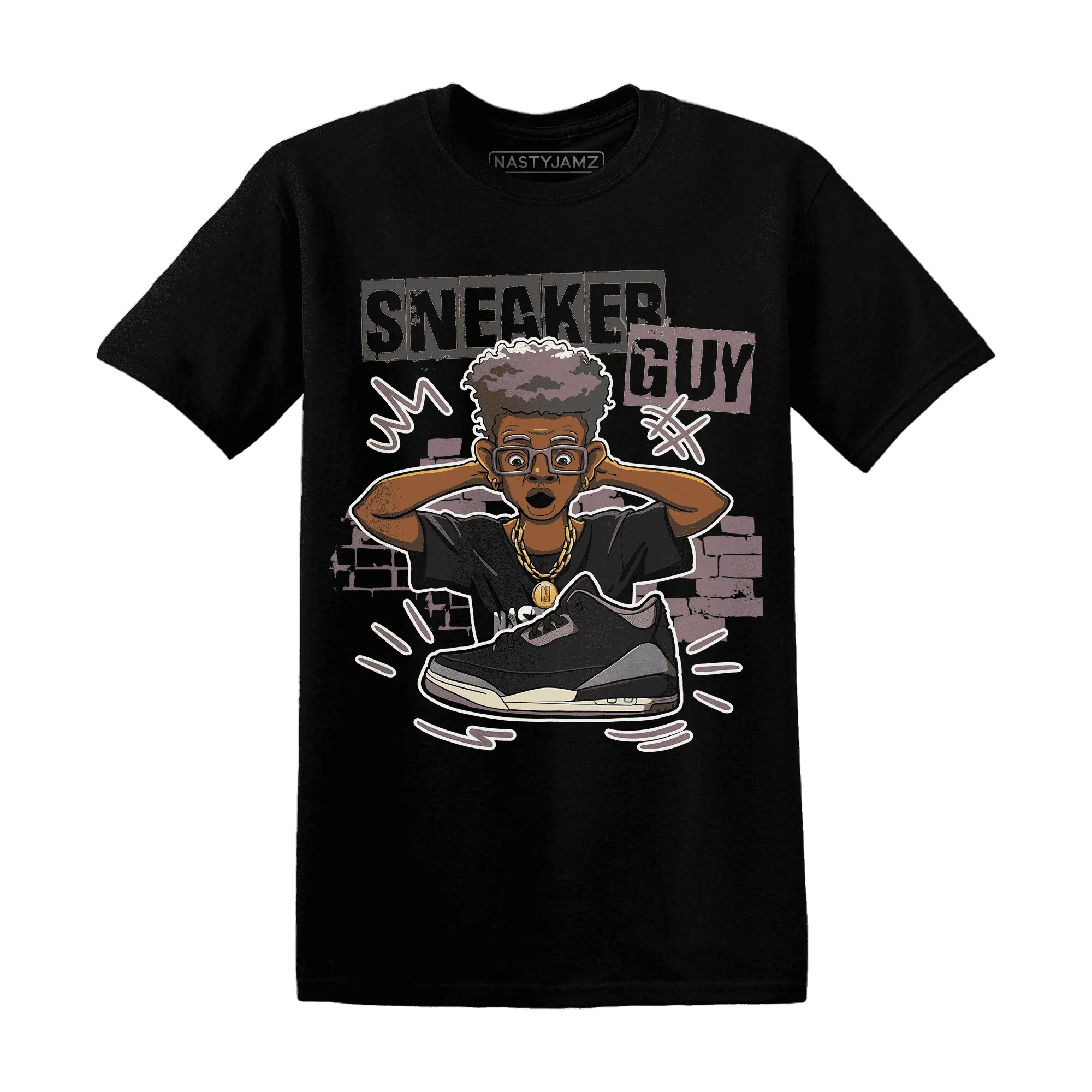 NastyJamz-Black-Violet-Ore-3s-T-Shirt-Match-Sneaker-Guy-Collector