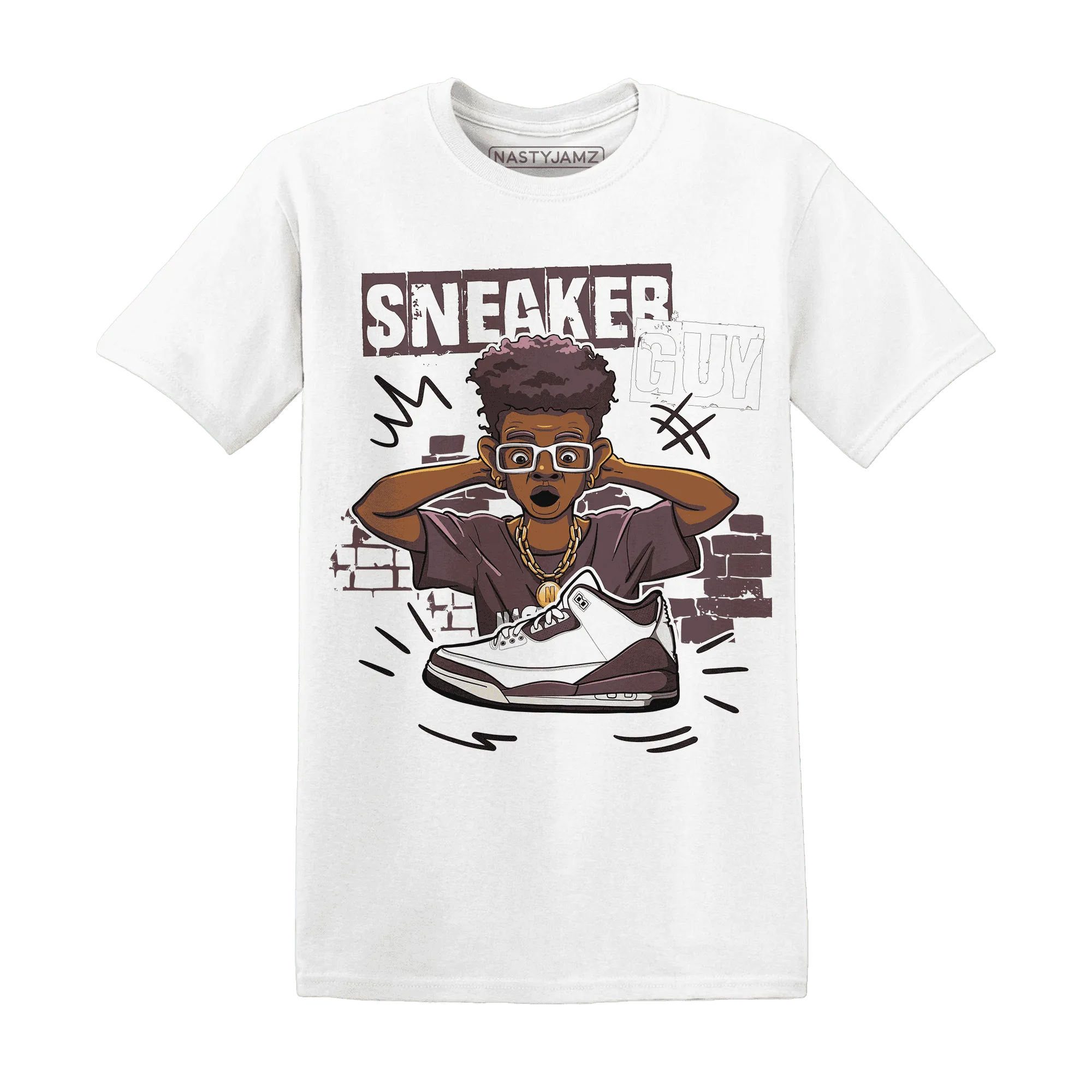 NastyJamz-Burgundy-Crush-3s-T-Shirt-Match-Sneaker-Guy-Collector