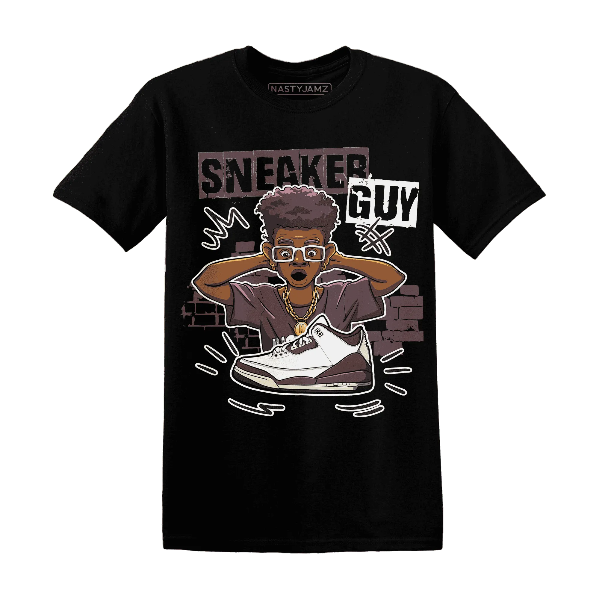 NastyJamz-Burgundy-Crush-3s-T-Shirt-Match-Sneaker-Guy-Collector