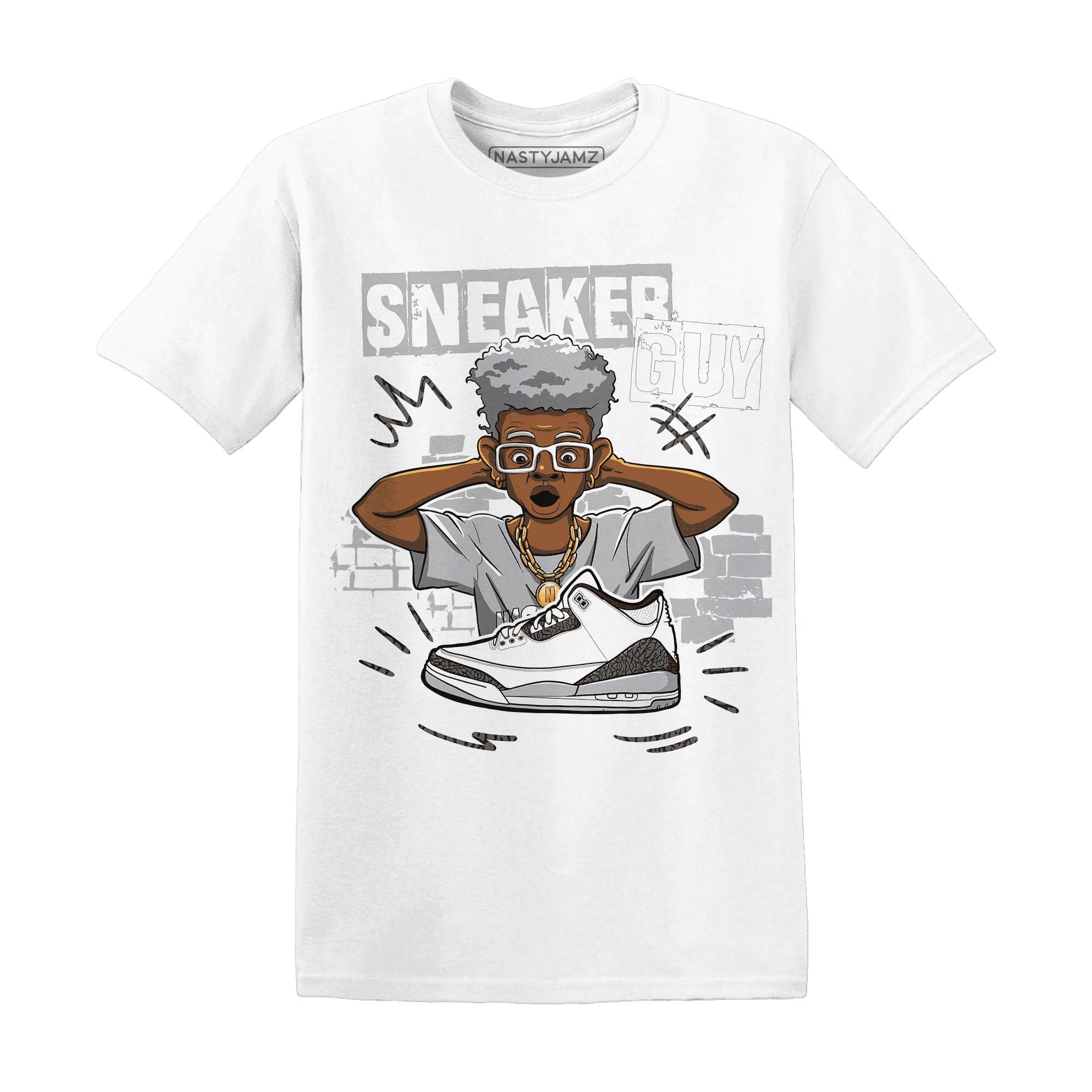 NastyJamz-Cement-Grey-3s-T-Shirt-Match-Sneaker-Guy-Collector