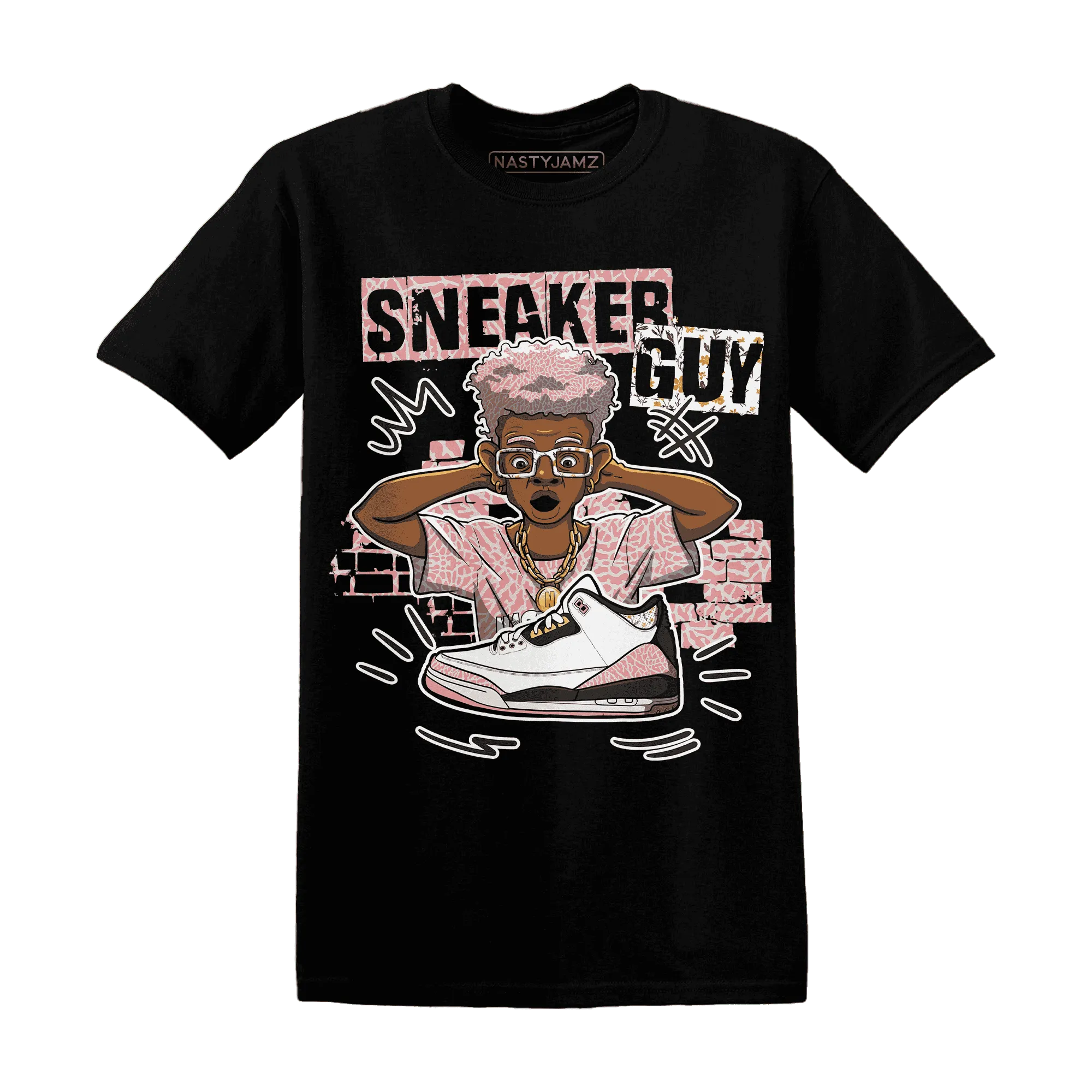 NastyJamz-Red-Stardust-3s-T-Shirt-Match-Sneaker-Guy-Collector