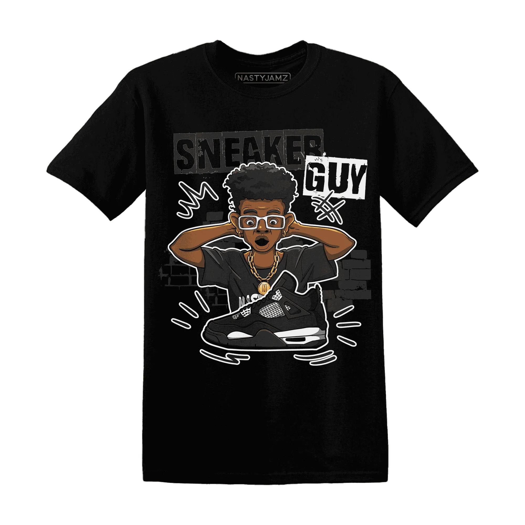 NastyJamz-White-Thunder-4s-T-Shirt-Match-Sneaker-Guy-Collector