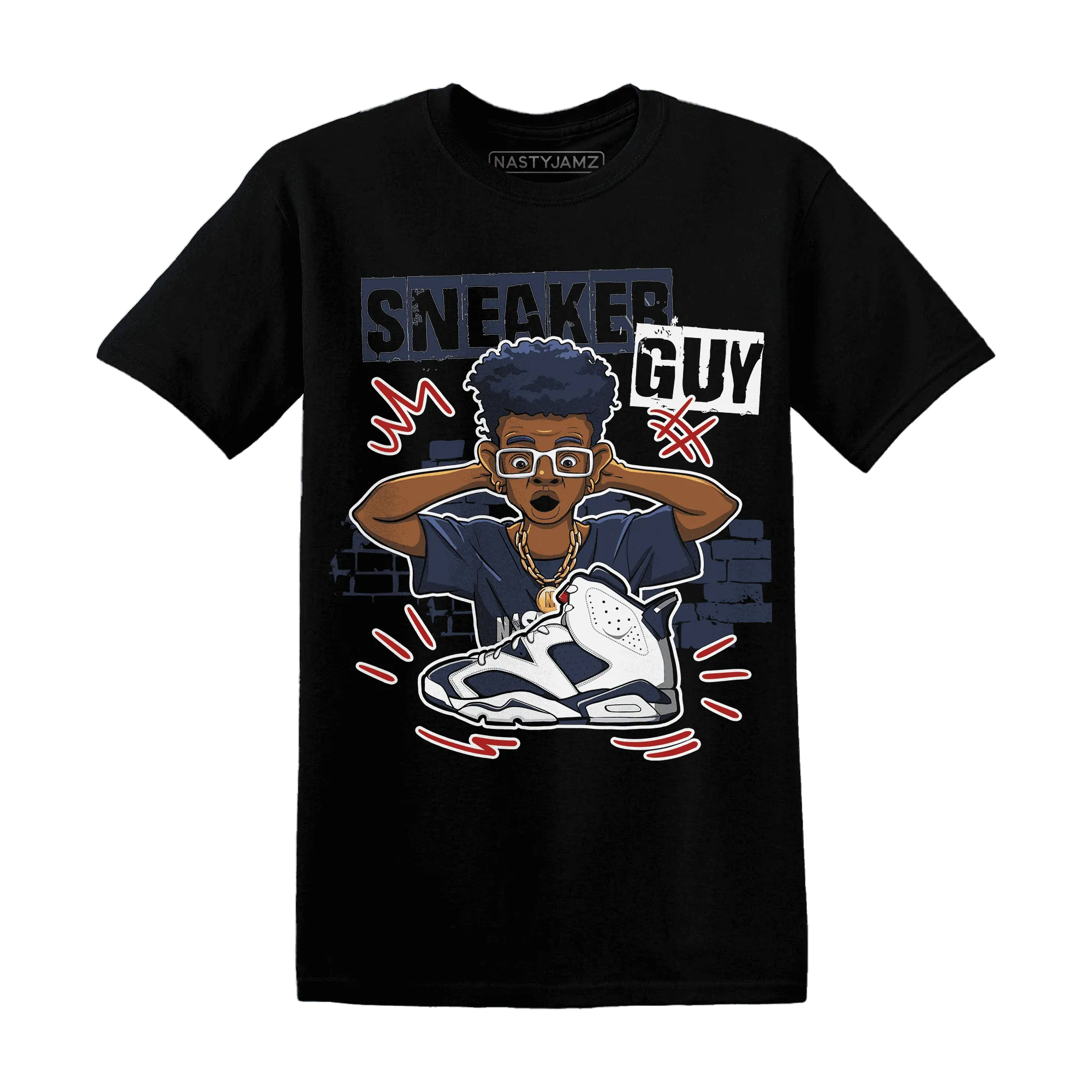 NastyJamz-White-Navy-6s-T-Shirt-Match-Sneaker-Guy-Collector