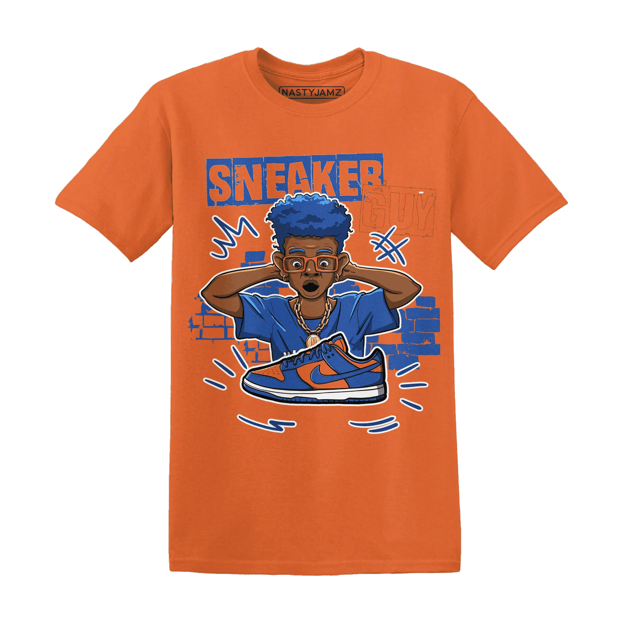 NastyJamz-Dunk-Low-Knicks-T-Shirt-Match-Sneaker-Guy-Collector