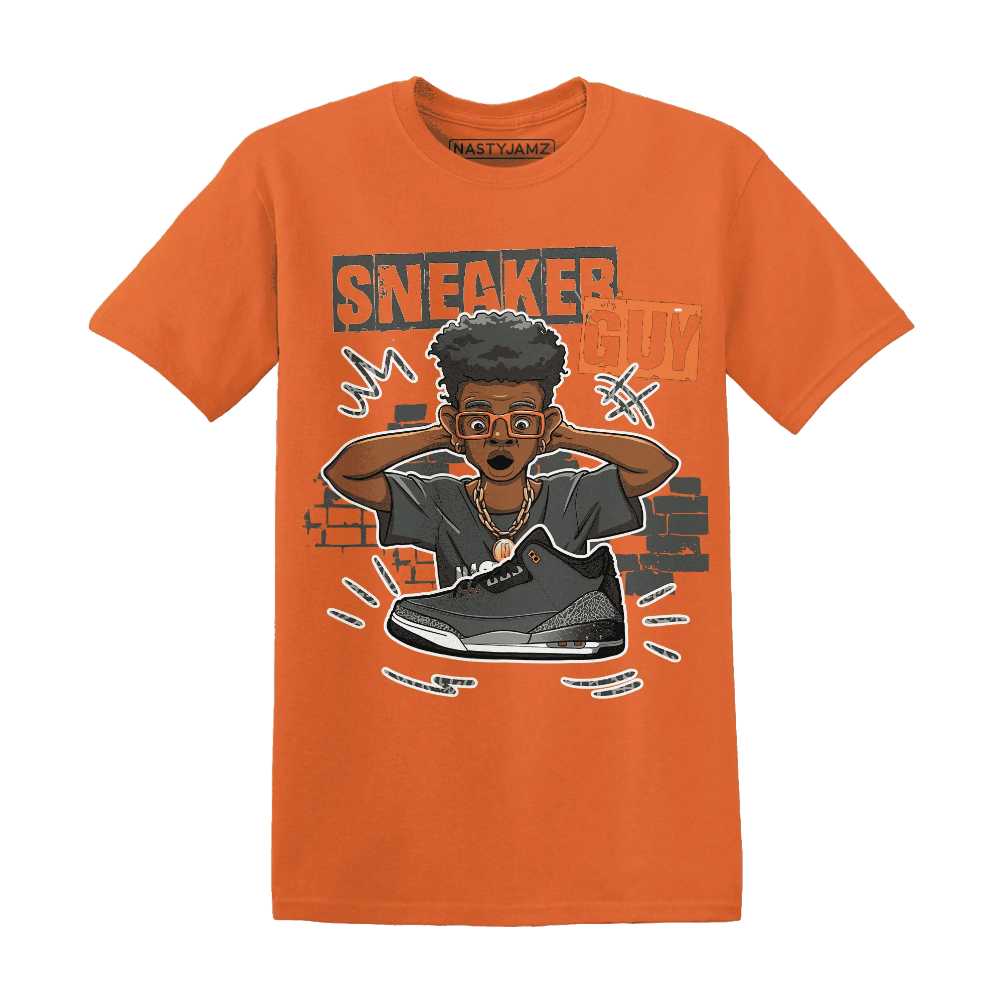 NastyJamz-Fear-Pack-3s-T-Shirt-Match-Sneaker-Guy-Collector