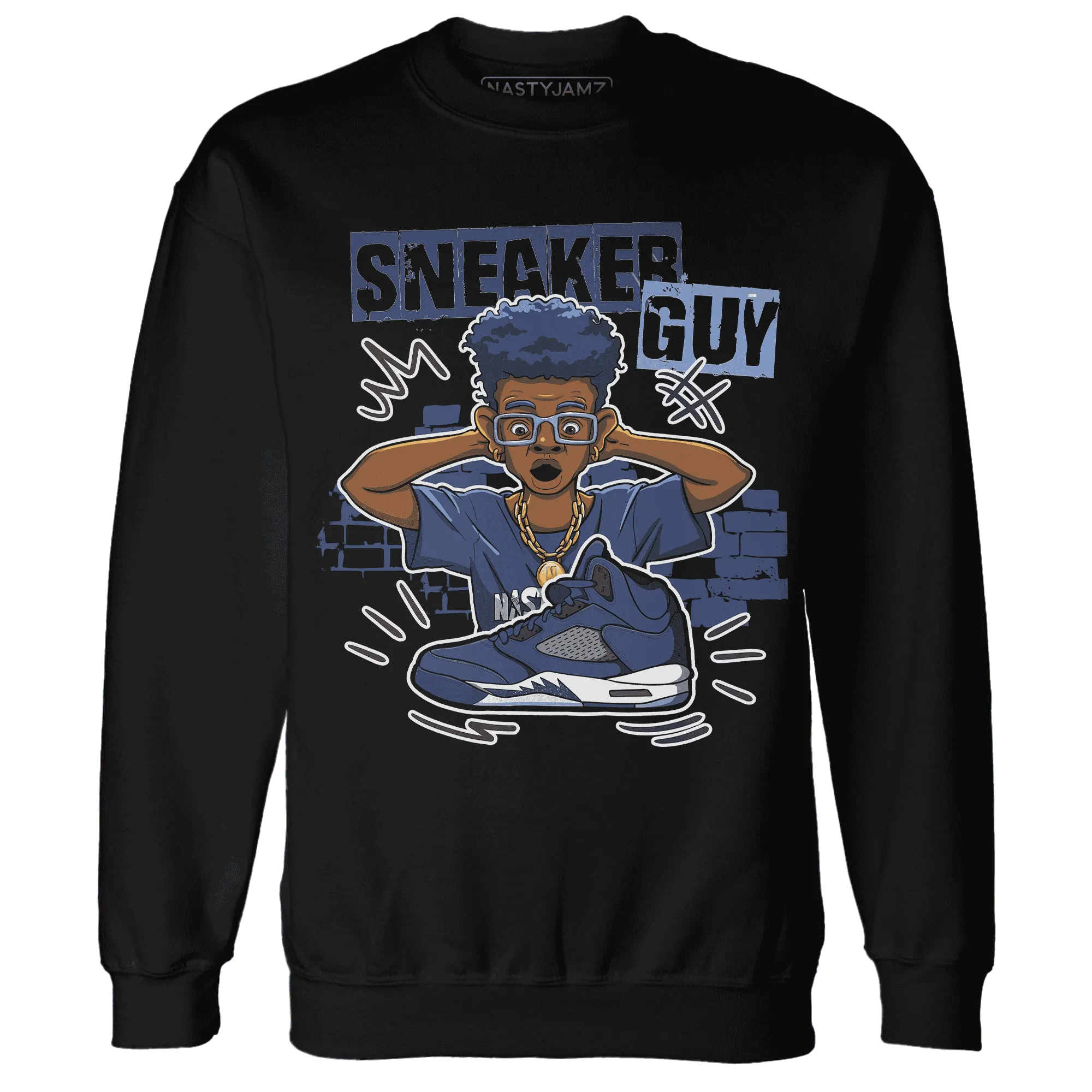 NastyJamz-Midnight-Navy-5s-Sweatshirt-Match-Sneaker-Guy-Collector