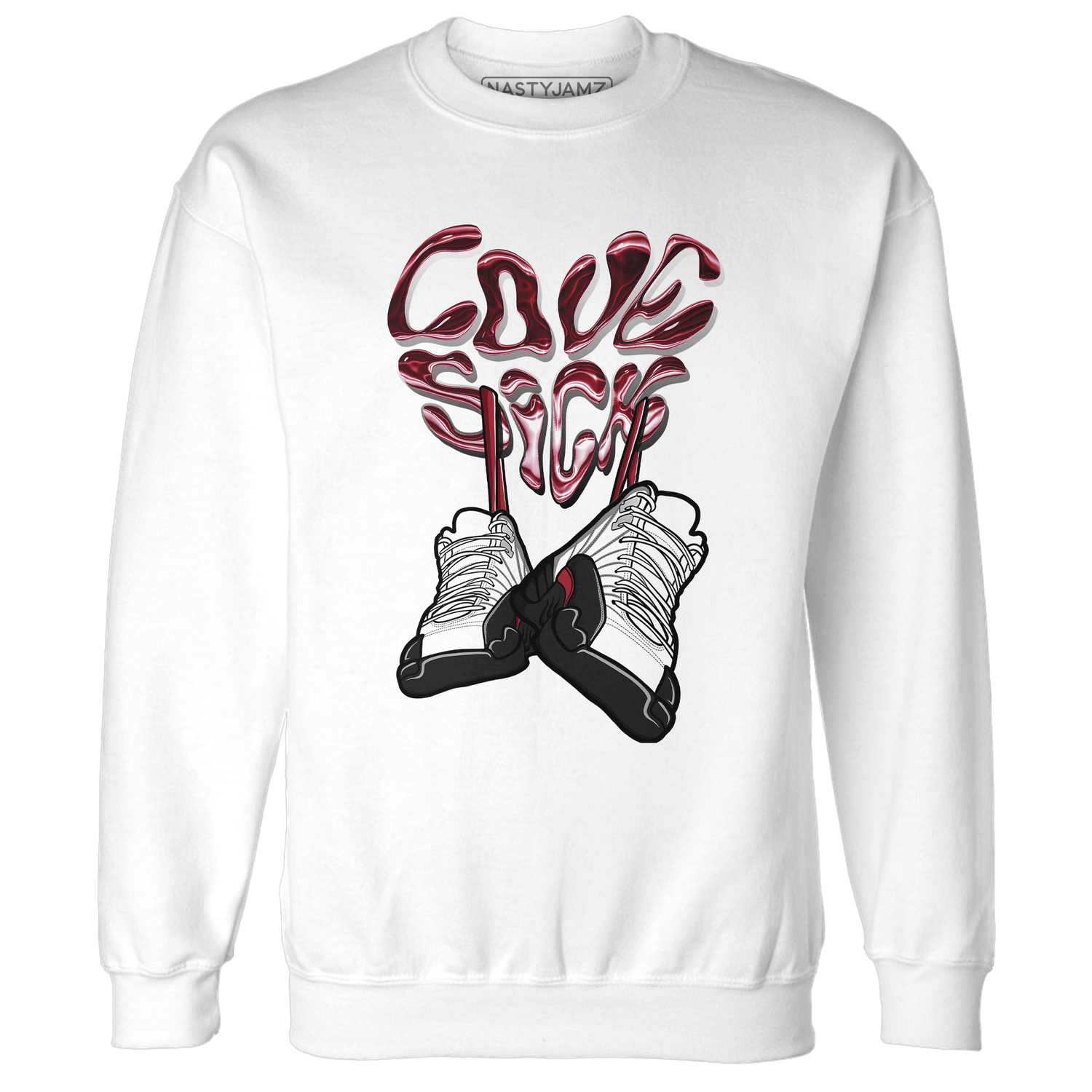Retro Red Taxi 12s Sweatshirt Match Sneaker Love Sick - NastyJamz