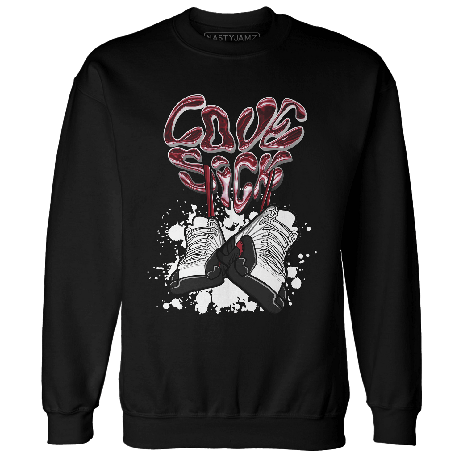 Retro Red Taxi 12s Sweatshirt Match Sneaker Love Sick - NastyJamz