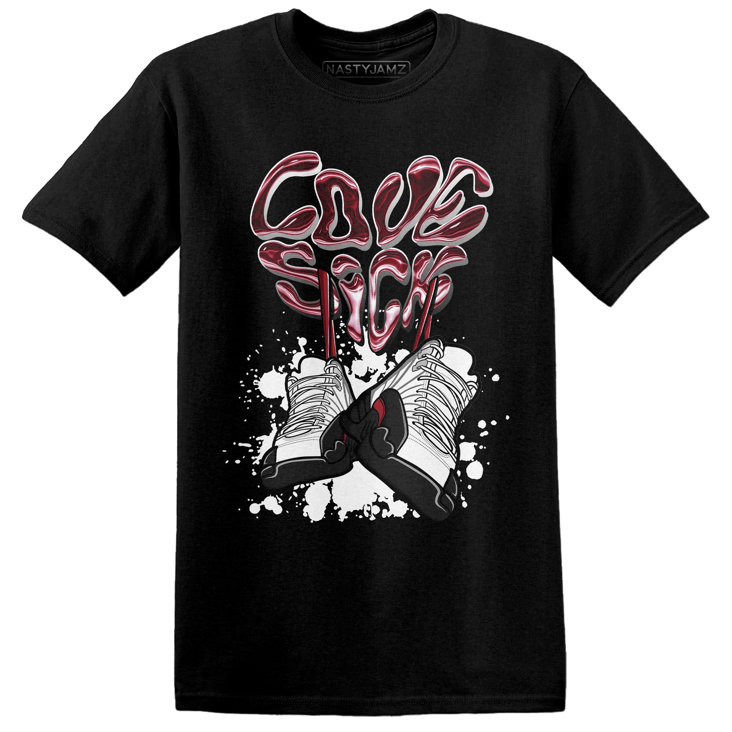 Retro Red Taxi 12s T Shirt Match Sneaker Love Sick - NastyJamz
