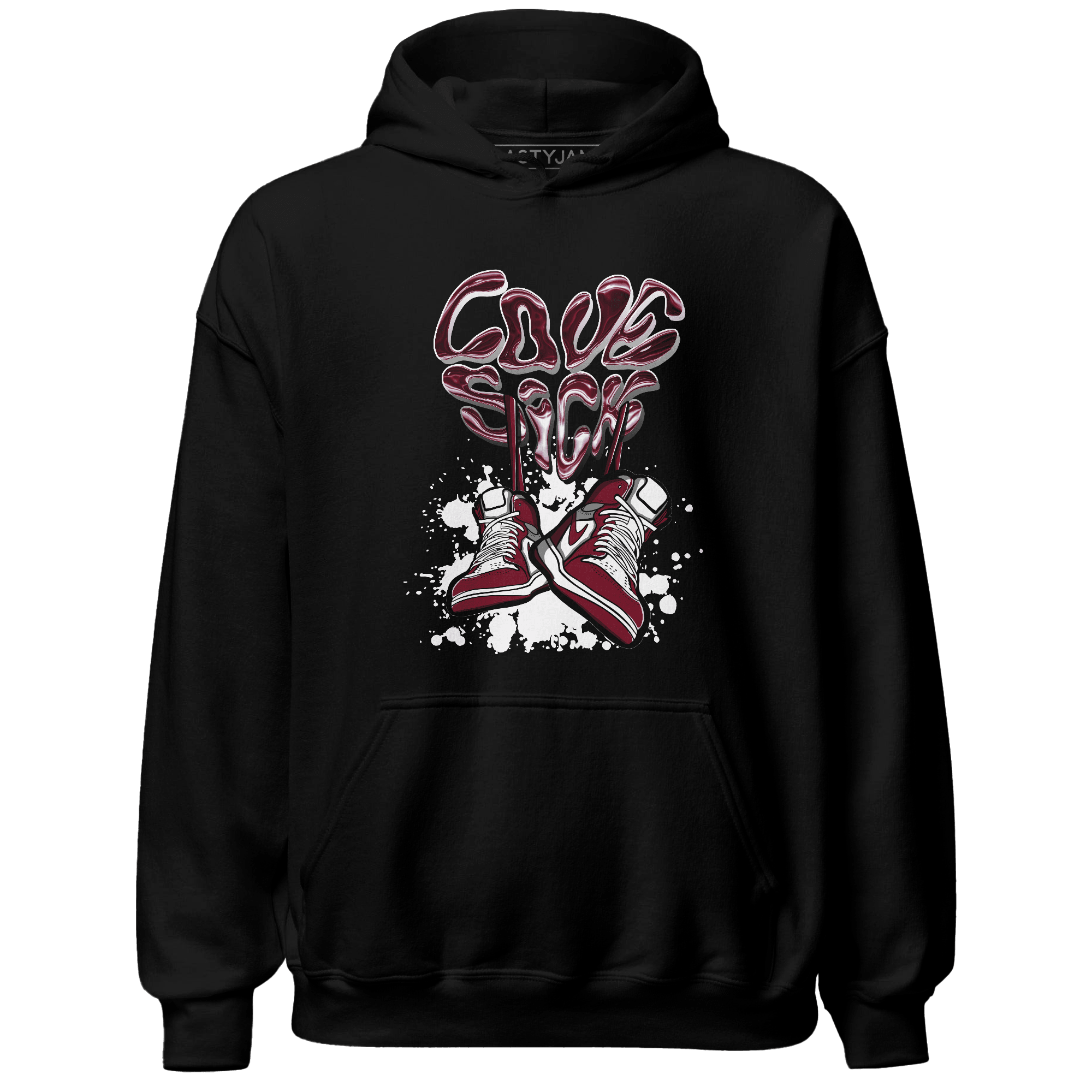 High White Team Red 1s Hoodie Match Sneaker Love Sick - NastyJamz