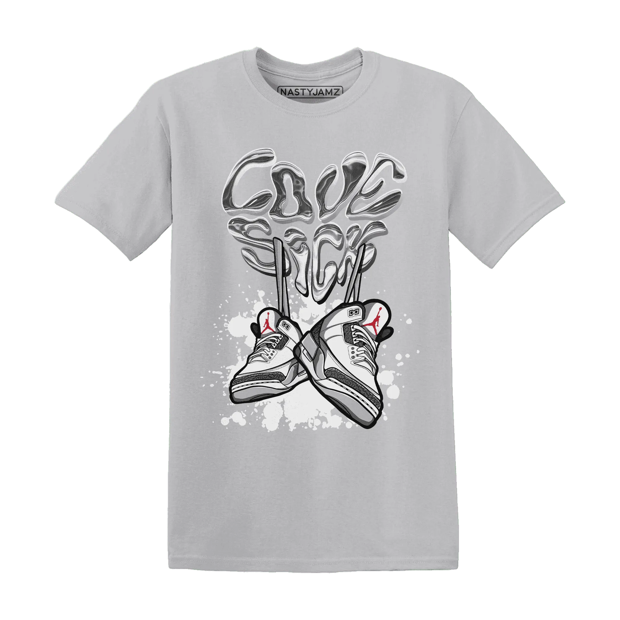 Cement-Grey-3s-T-Shirt-Match-Sneaker-Love-Sick