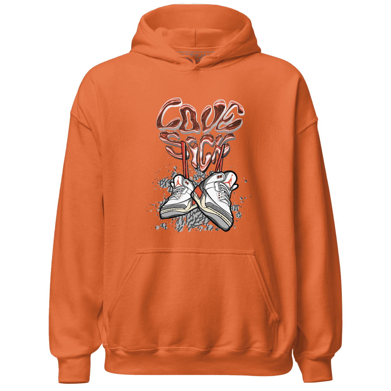 Georgia Peach 3s Hoodie Match Sneaker Love Sick - NastyJamz