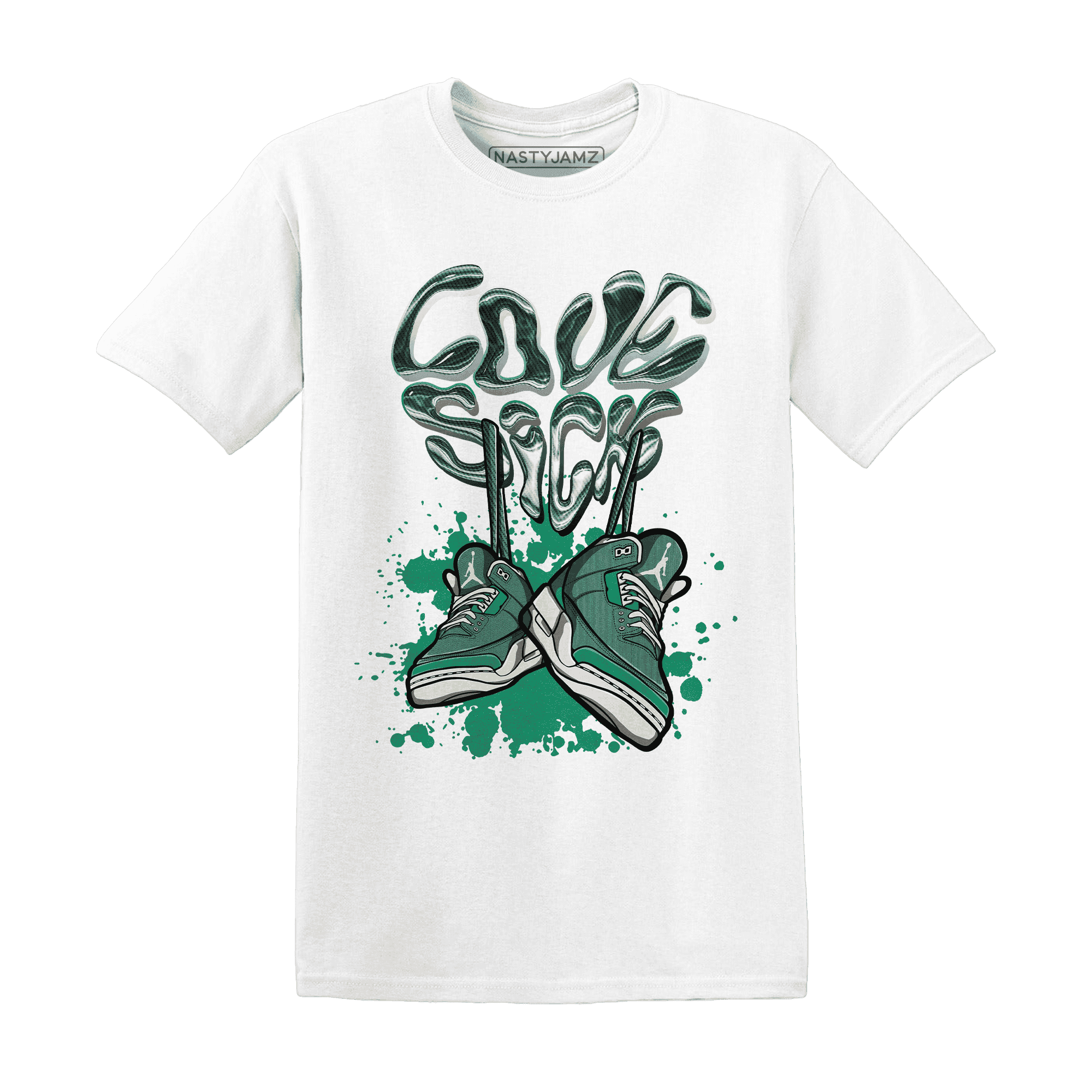 Nina CN Abney 3s T Shirt Match Sneaker Love Sick - NastyJamz